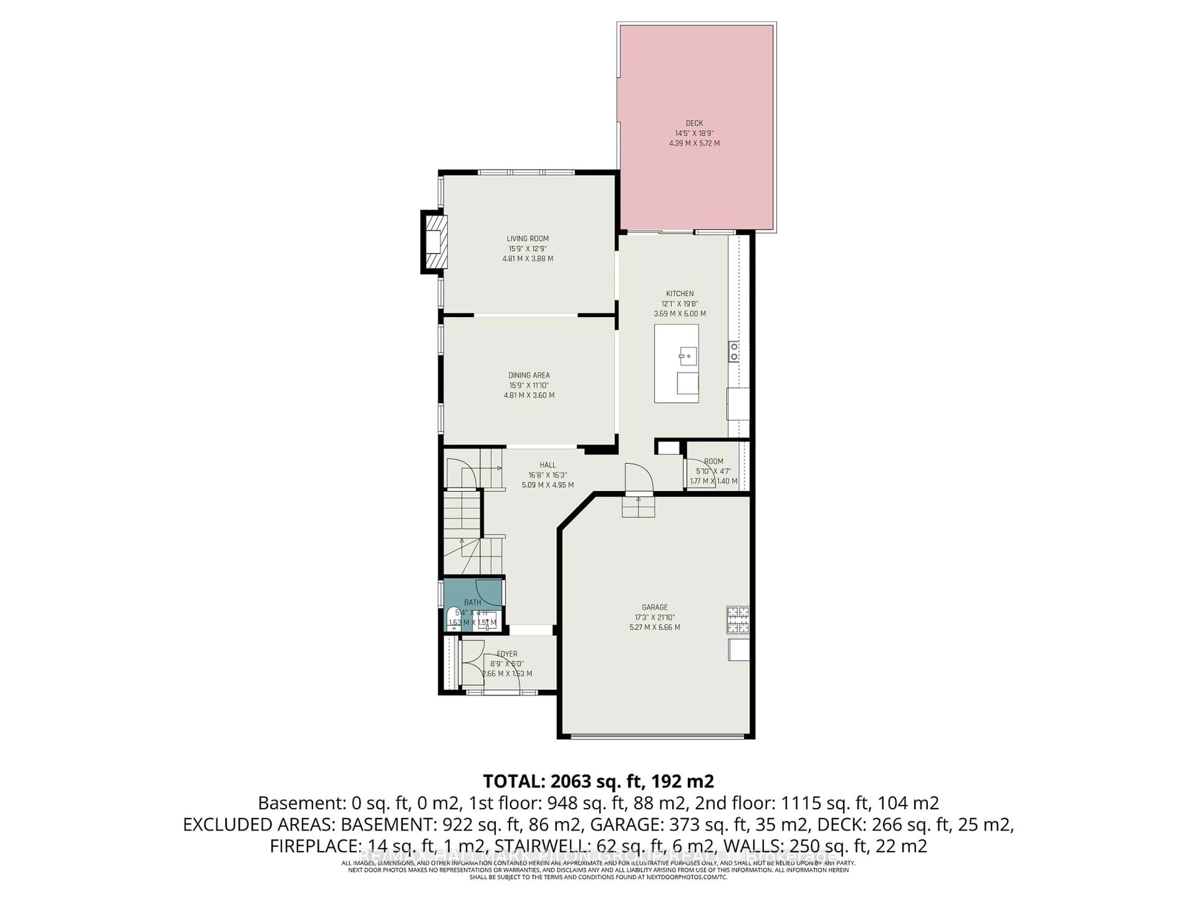 Floor plan for 133 Mandalay St, Ottawa Ontario K4A 1A6