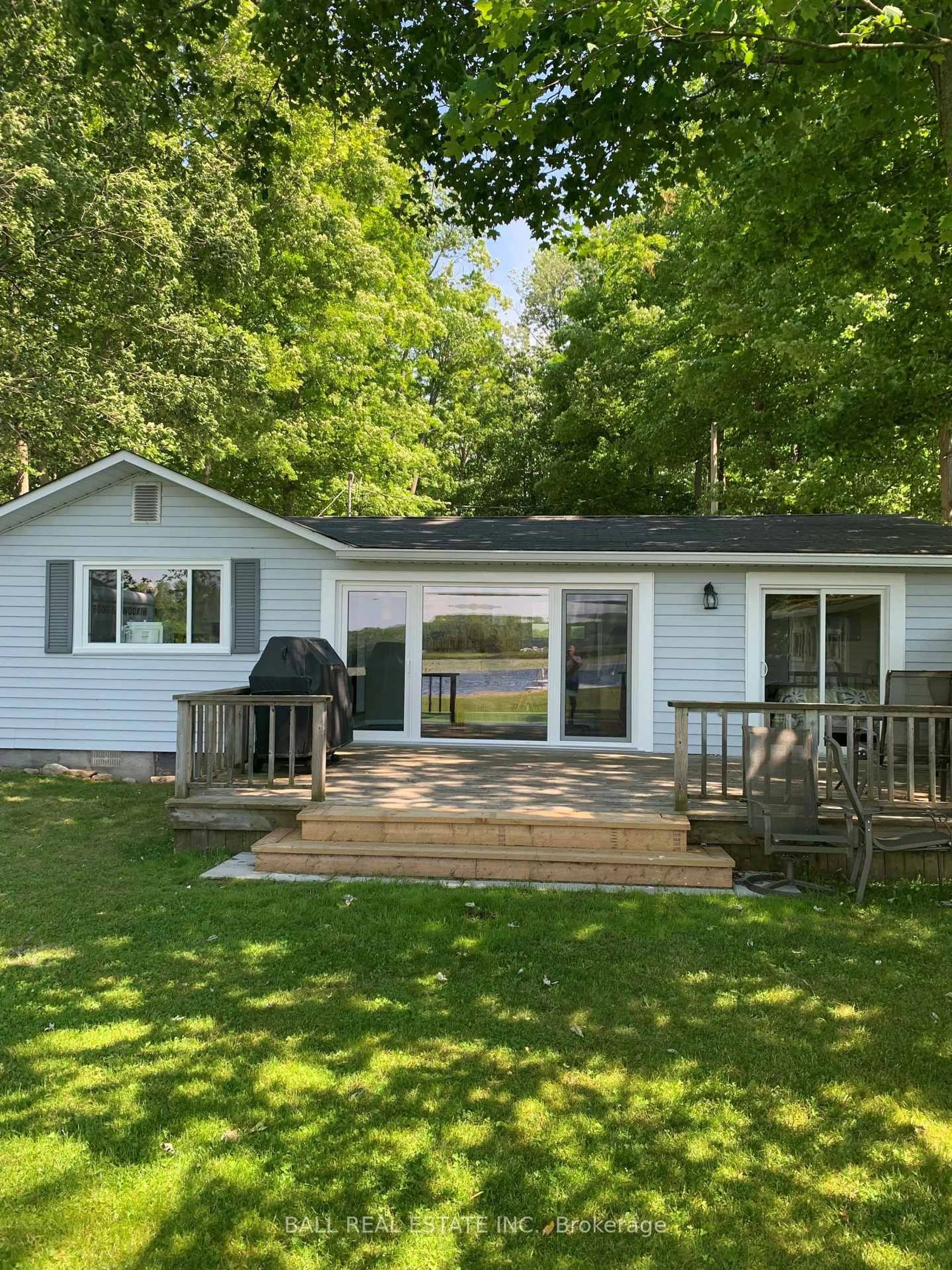 Home with vinyl exterior material, water/lake/river/ocean view for 58 Woodland Tr, Trent Lakes Ontario K0L 1J0