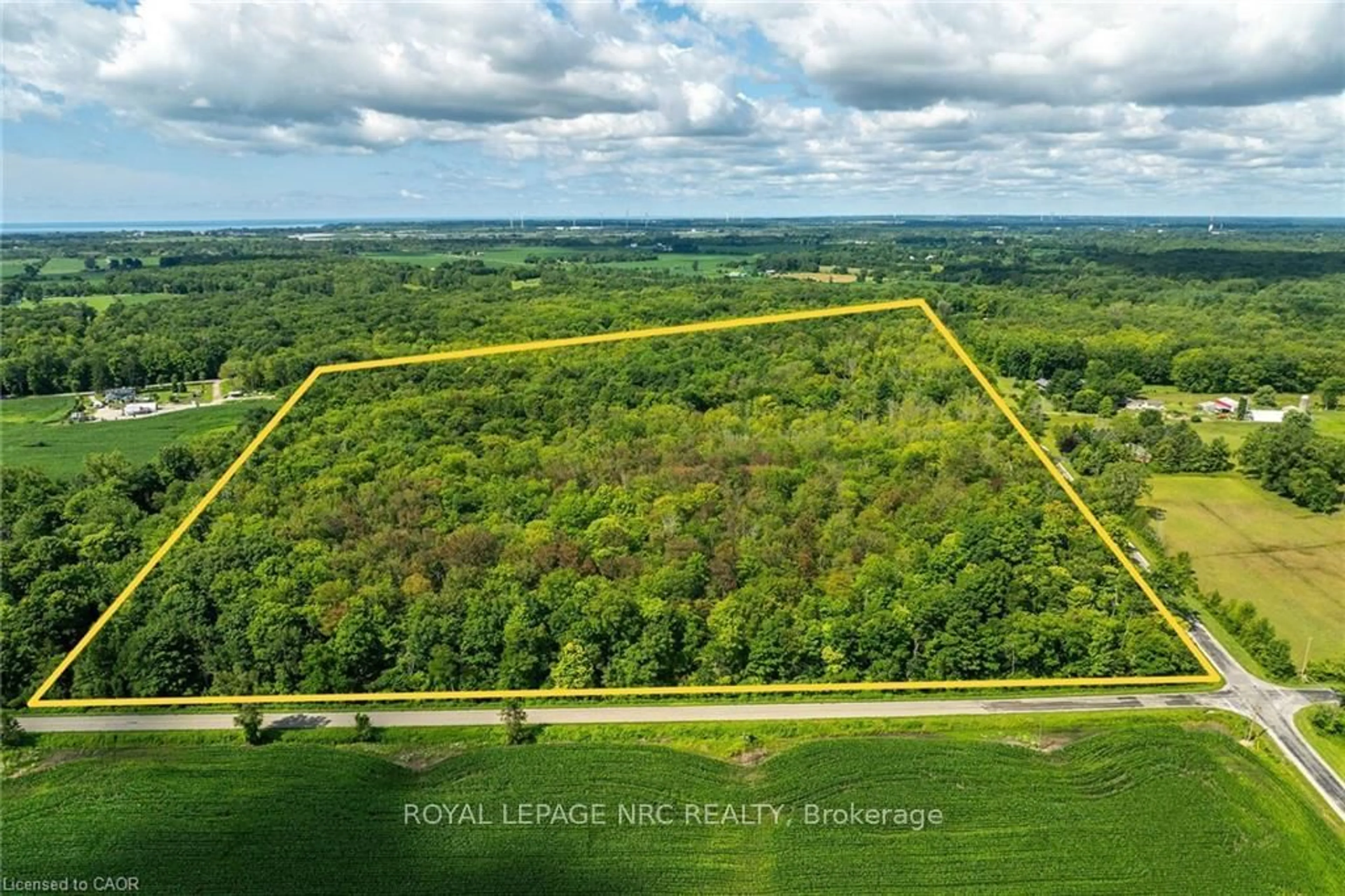 A pic from outside/outdoor area/front of a property/back of a property/a pic from drone, forest/trees view for 352 Moulton-Aiken Rd, Haldimand Ontario N1A 2W5