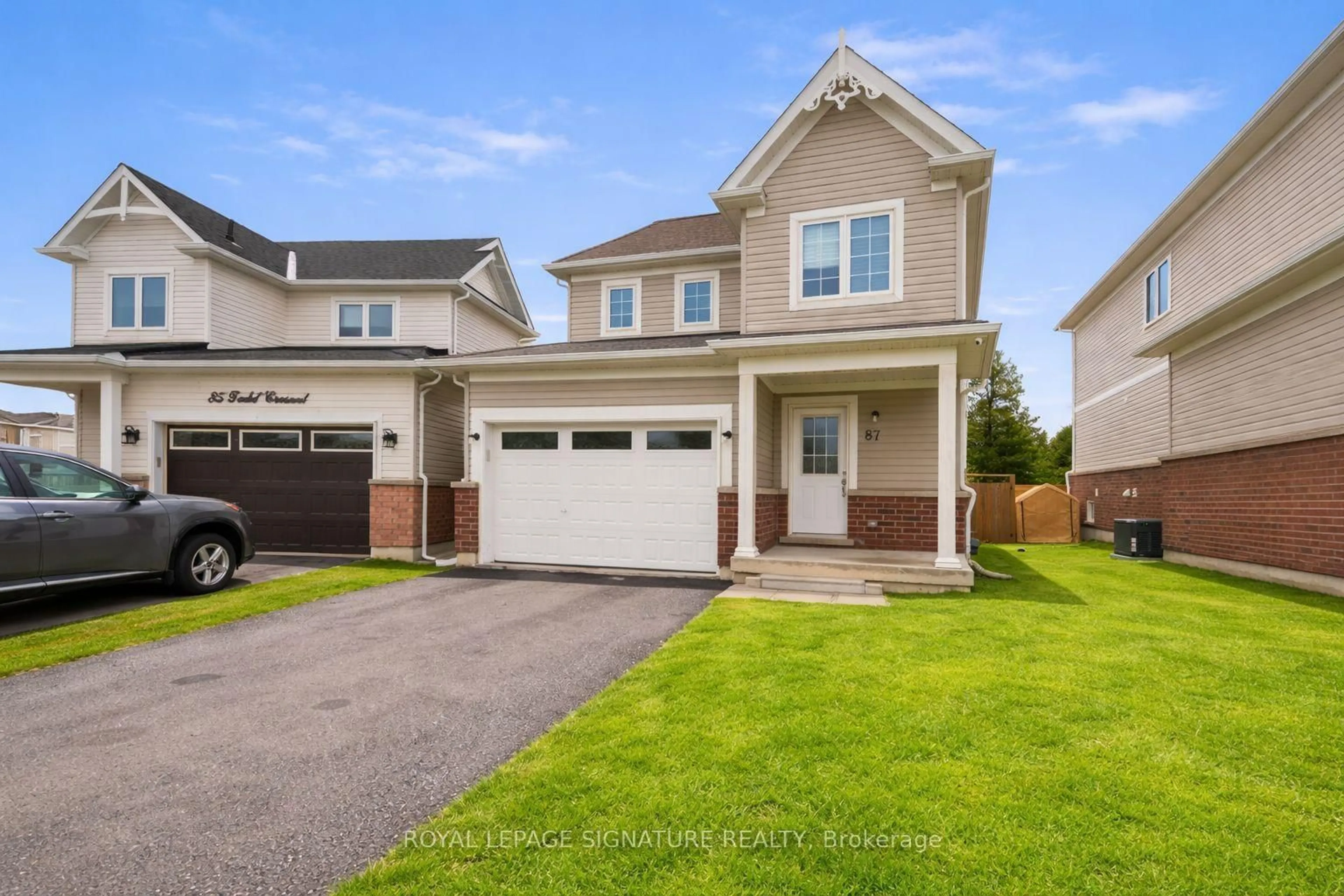 Home with vinyl exterior material, street for 87 Todd Cres, Southgate Ontario N0C 1B0
