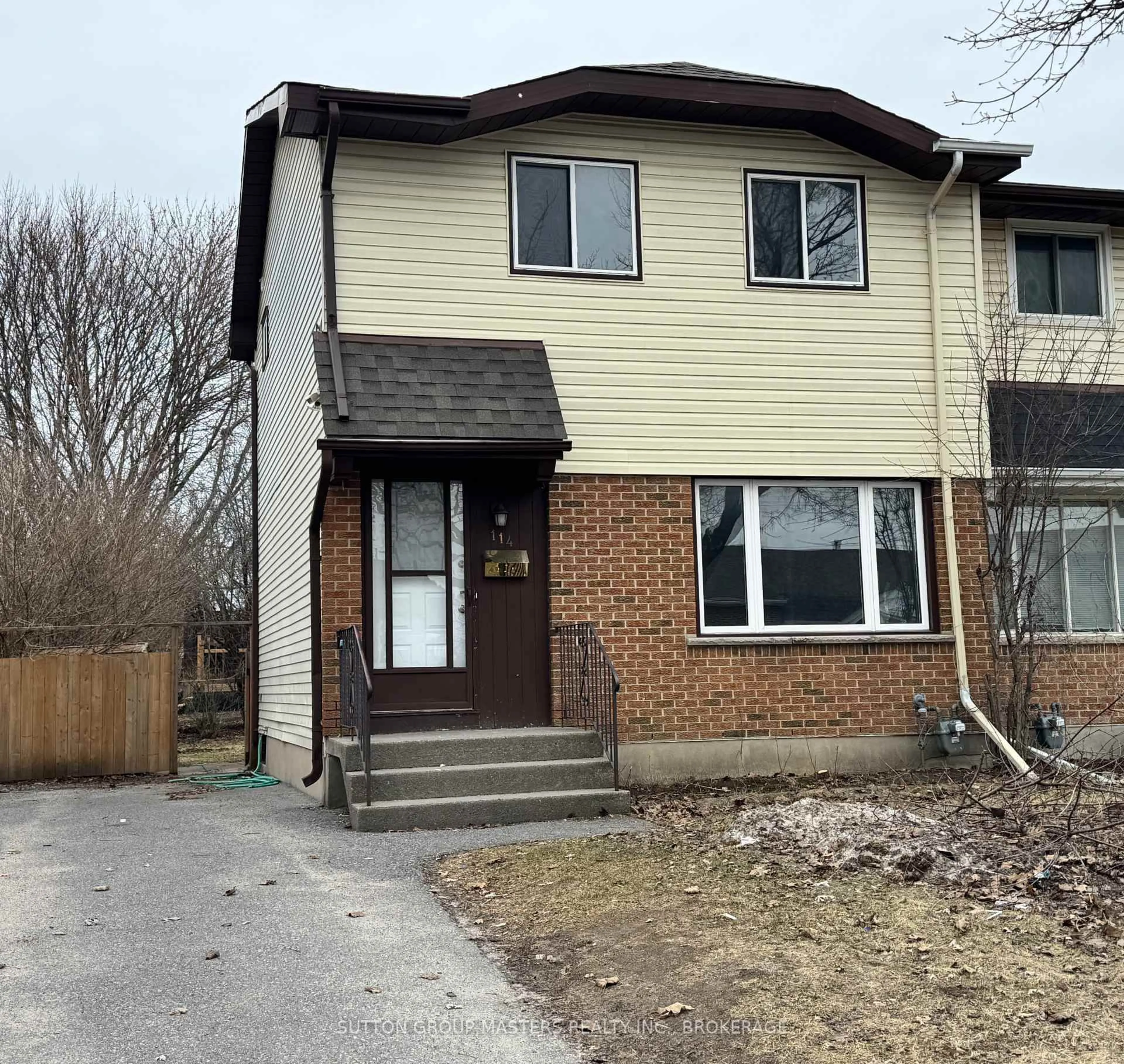 Home with vinyl exterior material, street for 114 Wycliffe Cres, Kingston Ontario K7K 6B4