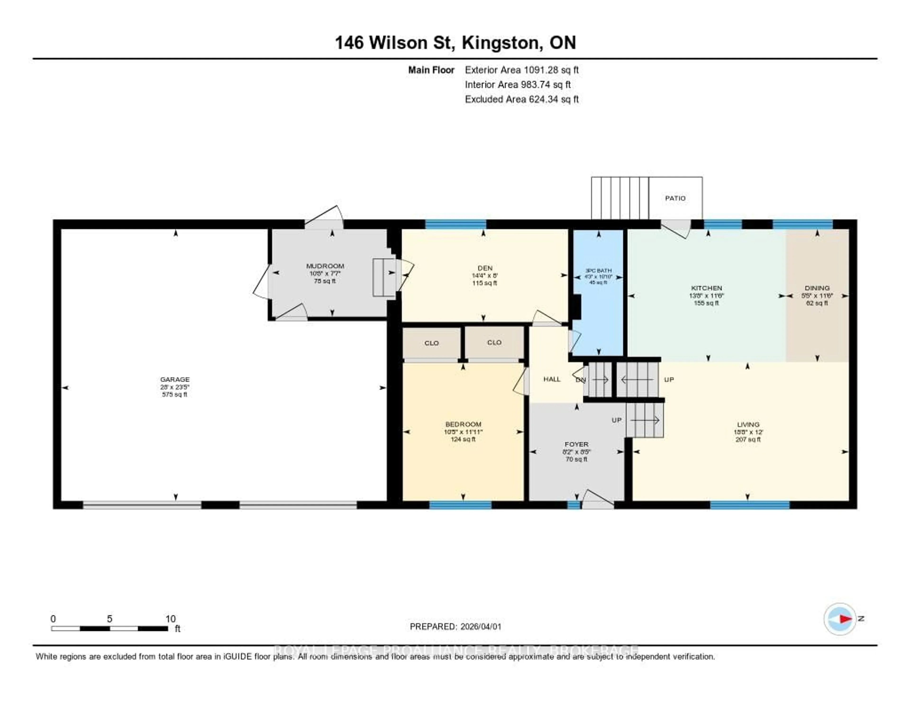 Floor plan for 146 Wilson St, Kingston Ontario K7K 5A1