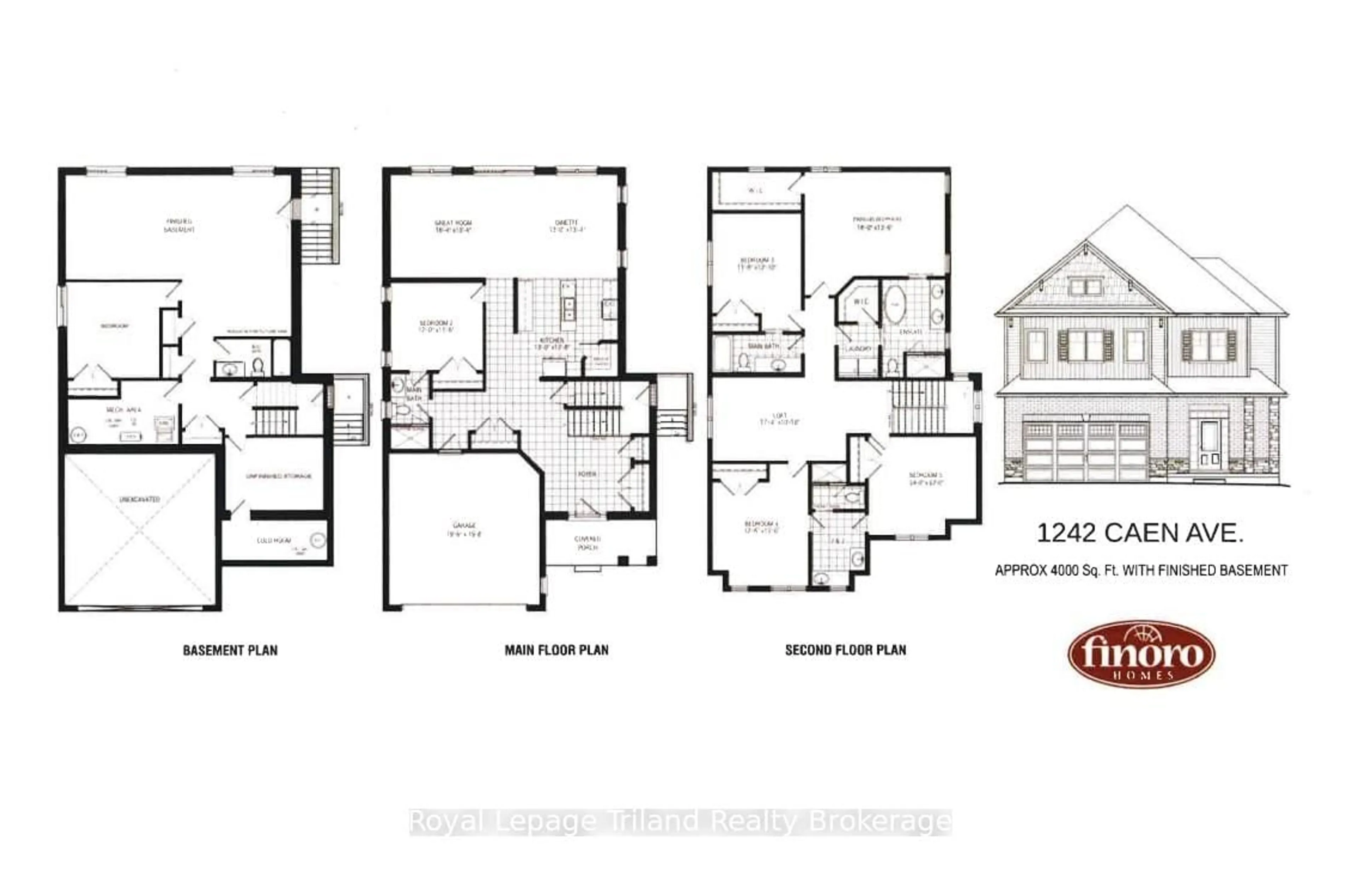 Floor plan for 1242 Caen Ave, Woodstock Ontario N4T 0J4