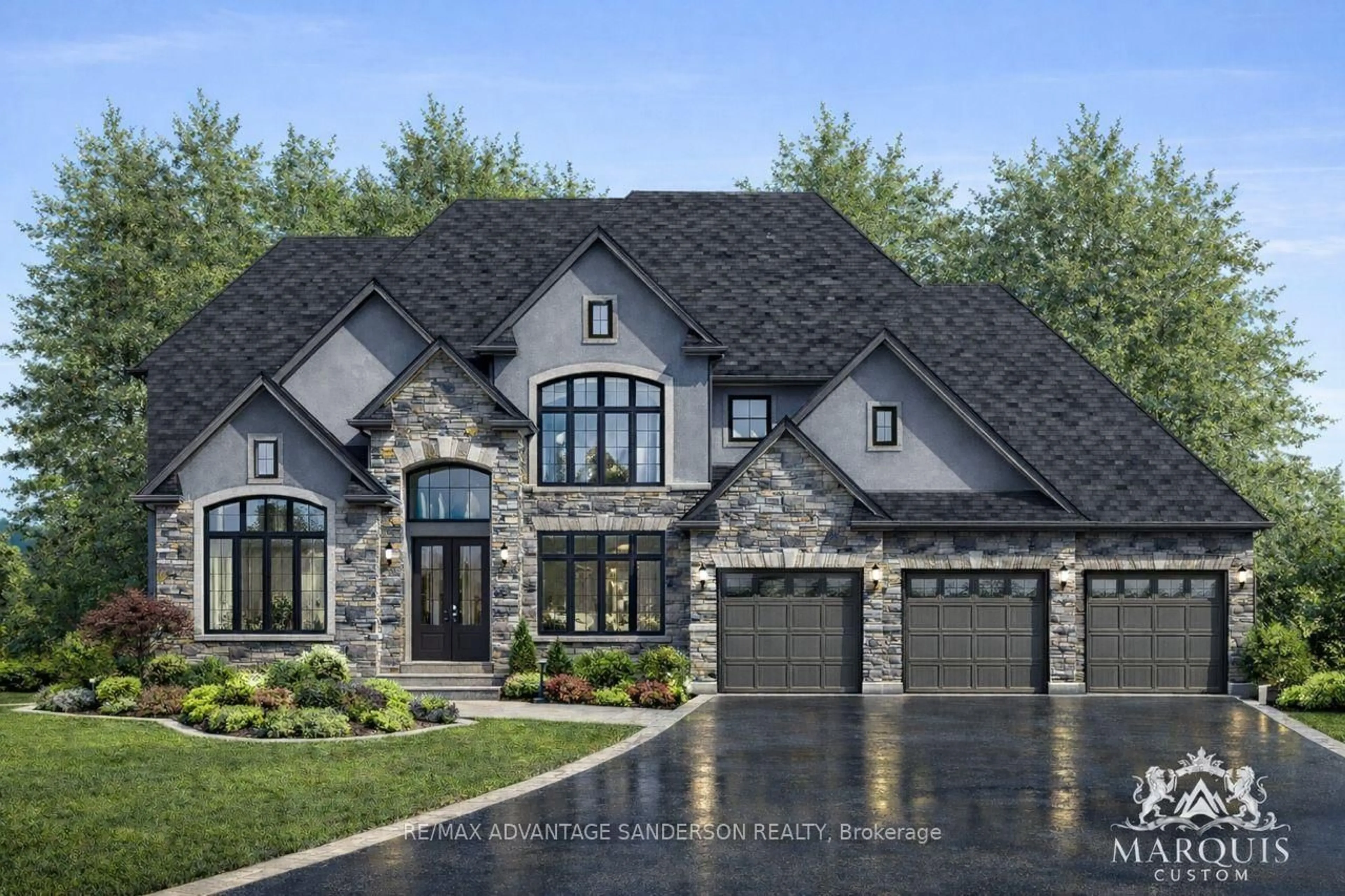 Home with brick exterior material, street for Lot 9 Bowling Green Dr, Middlesex Centre Ontario N0M 2A0