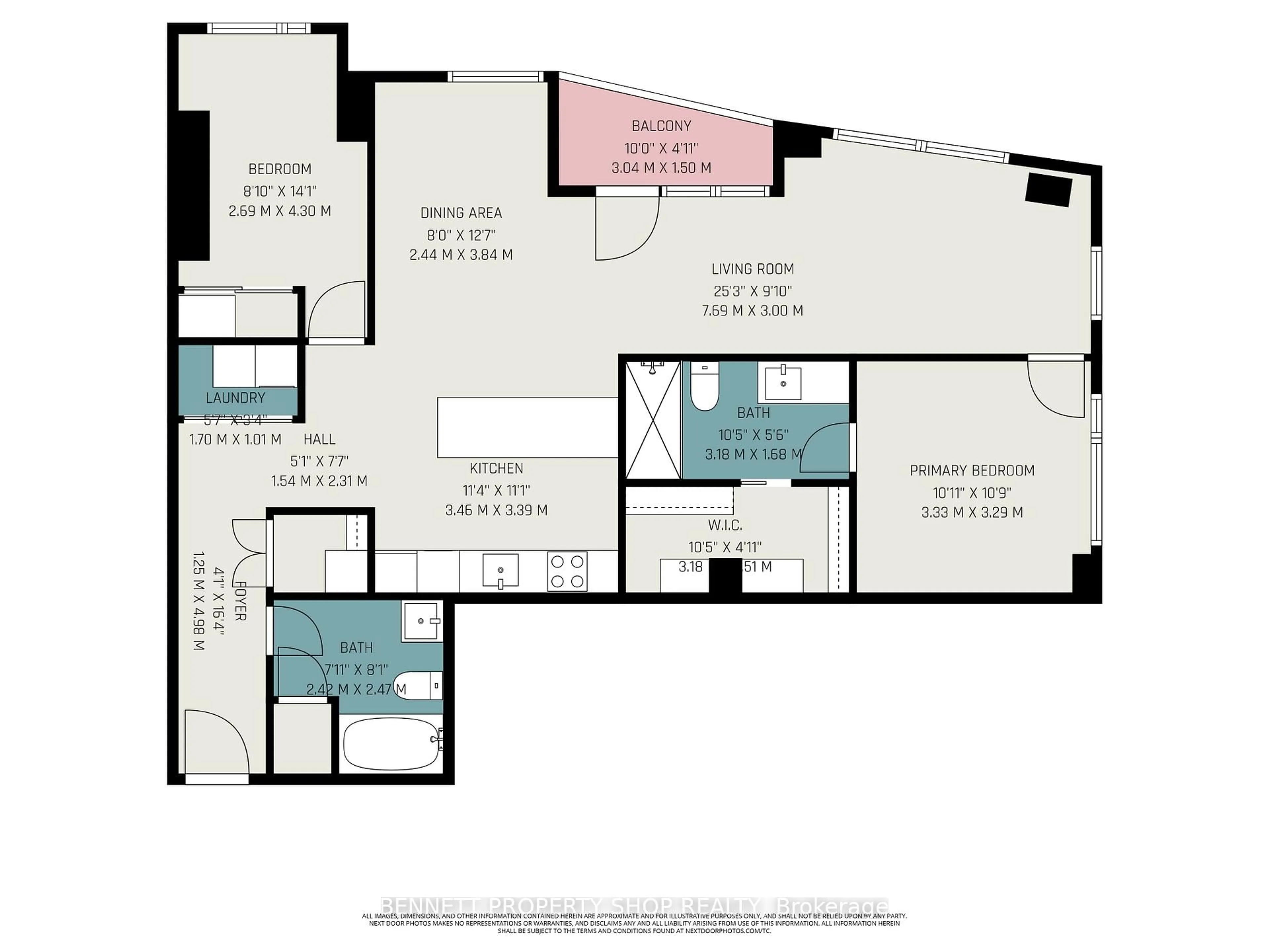 Floor plan for 20 Daly Ave #1505, Ottawa Ontario K1N 0C6