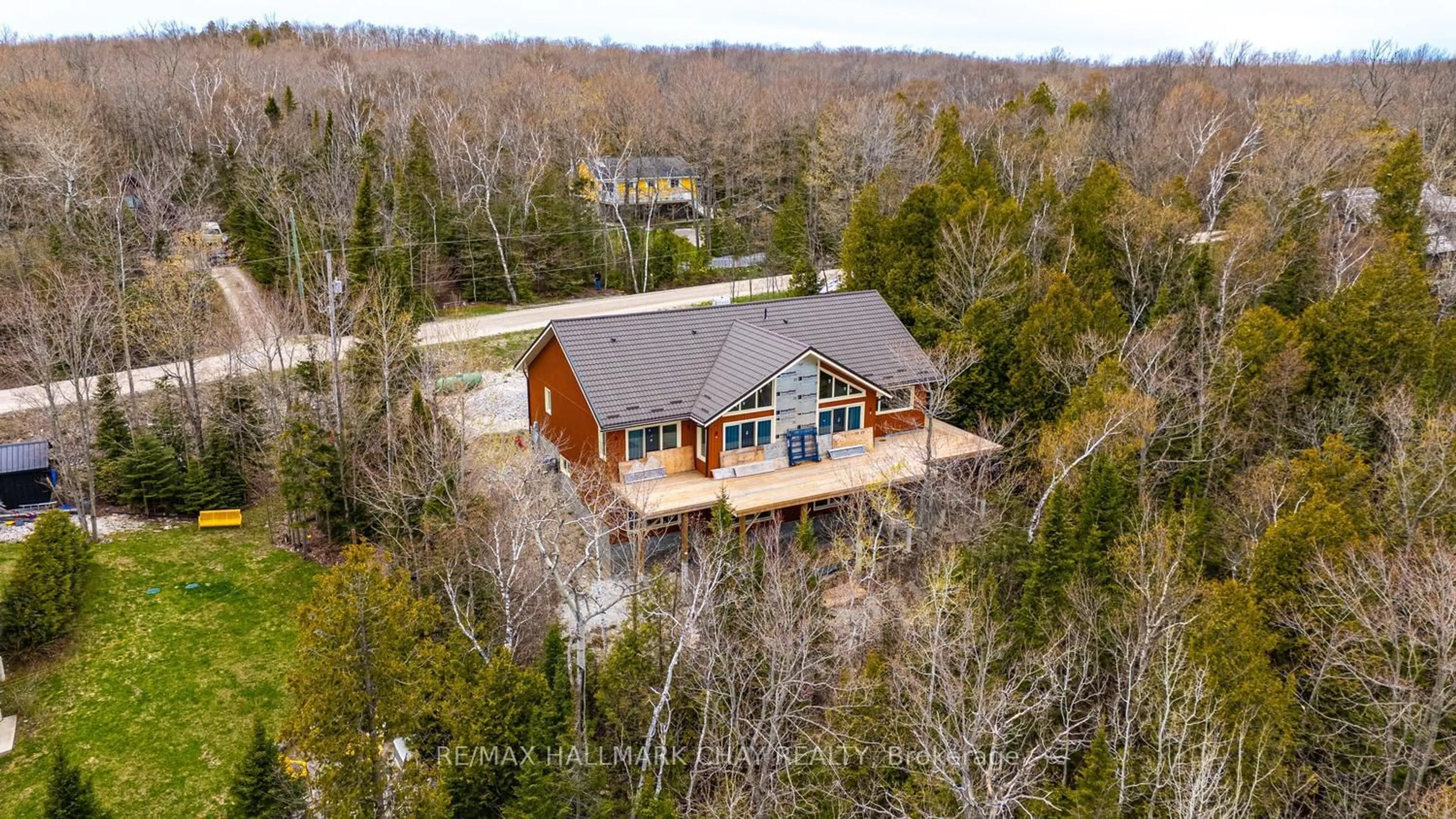 A pic from outside/outdoor area/front of a property/back of a property/a pic from drone, water/lake/river/ocean view for 120 McKague Rd, Northern Bruce Peninsula Ontario N0H 1W0