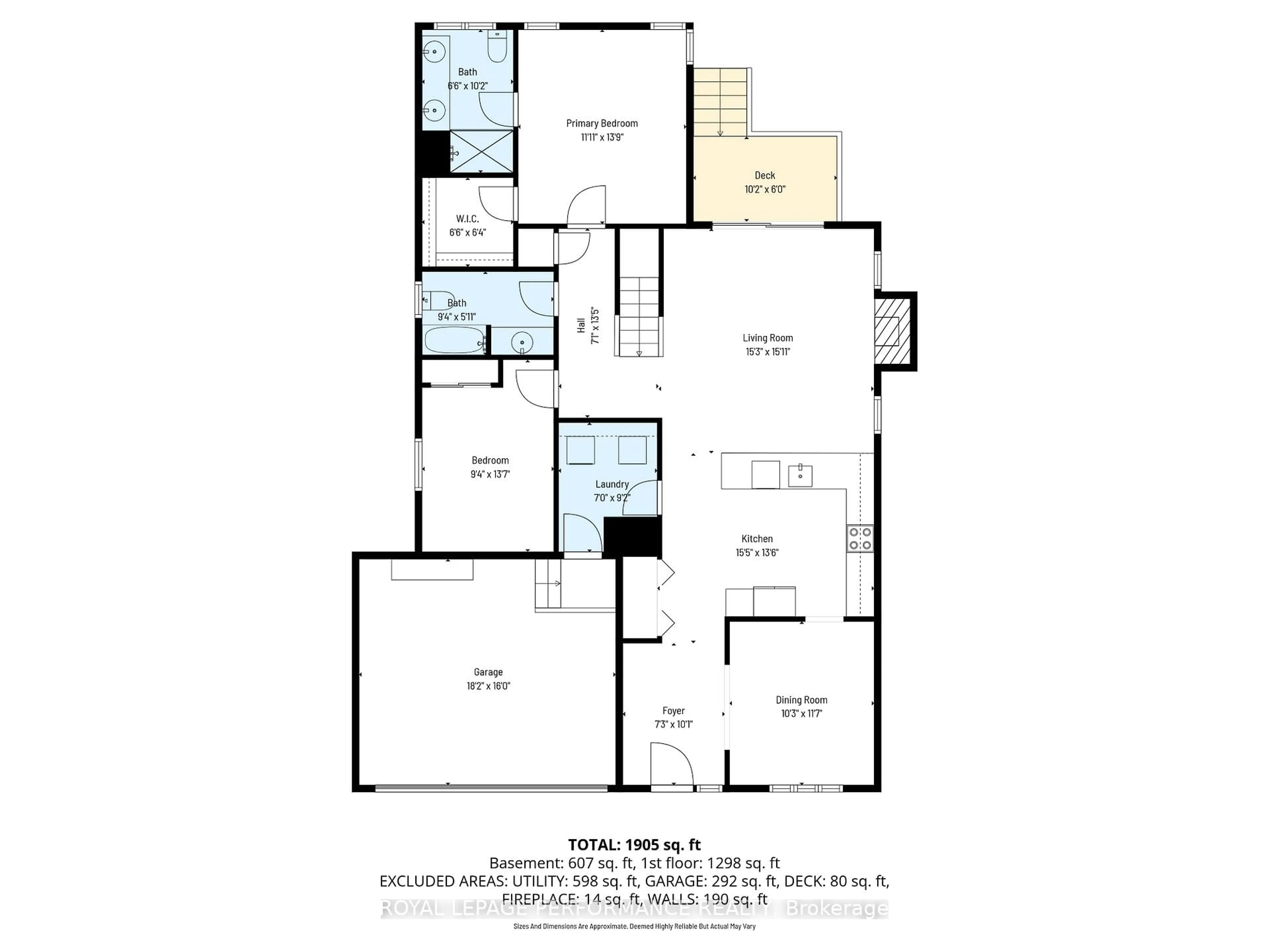Floor plan for 15 York Crossing Crossing, Russell Ontario K4R 0C4