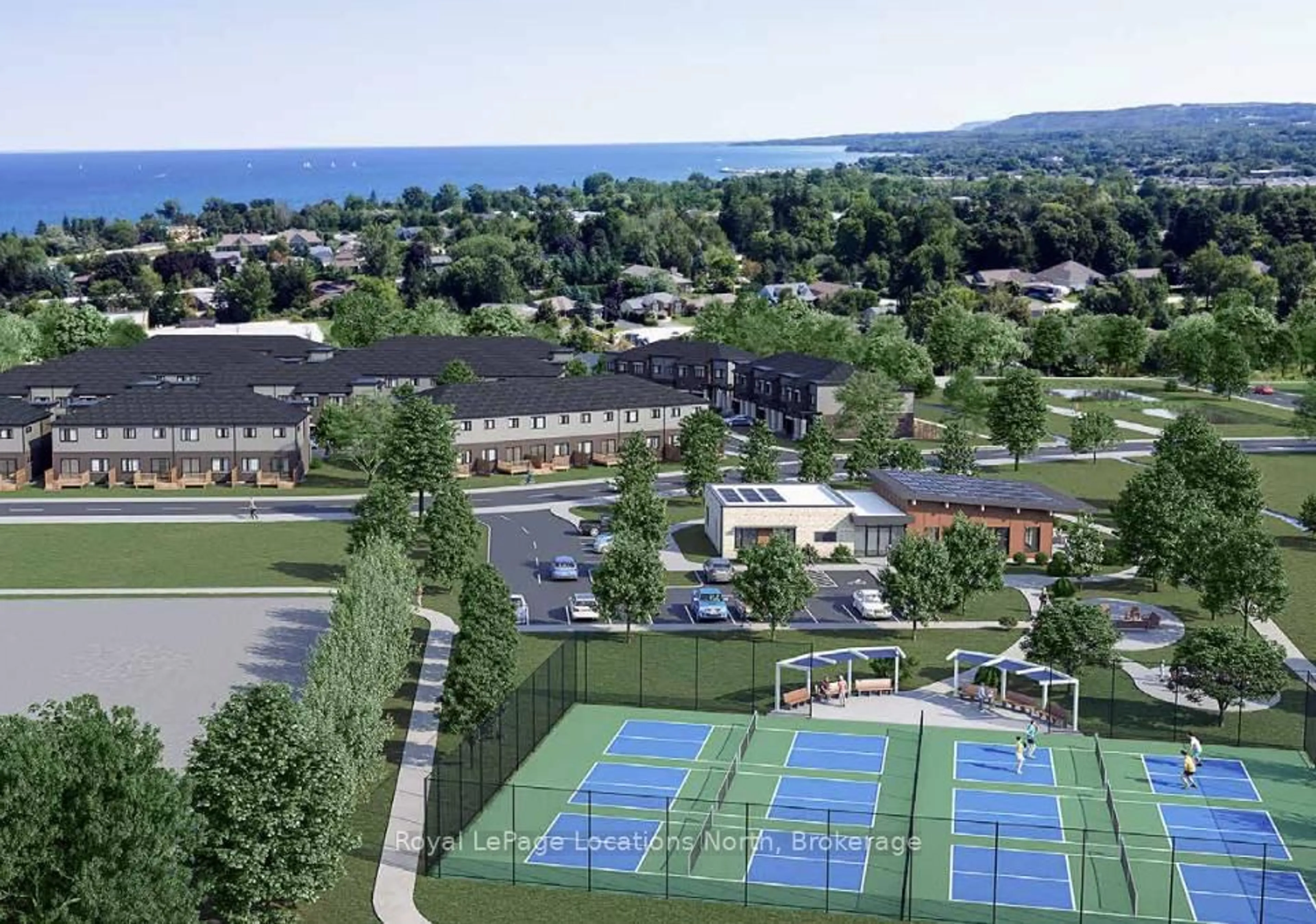 A pic from outside/outdoor area/front of a property/back of a property/a pic from drone, mountain view for 12 Driftwood Lane, Meaford Ontario N4L 0A0