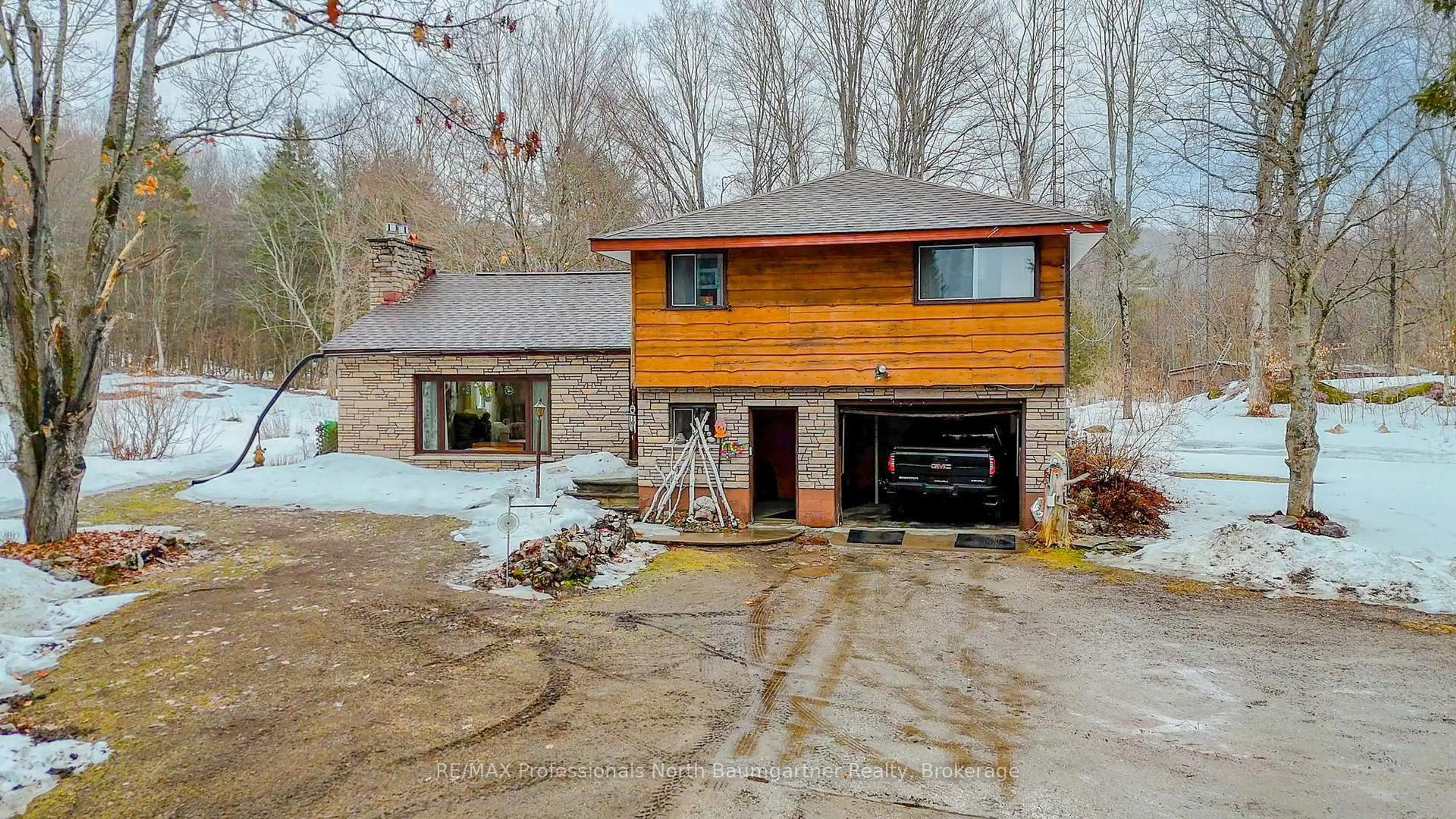 Home with brick exterior material, street for 12504 Highway 35, Minden Hills Ontario K0M 2K0