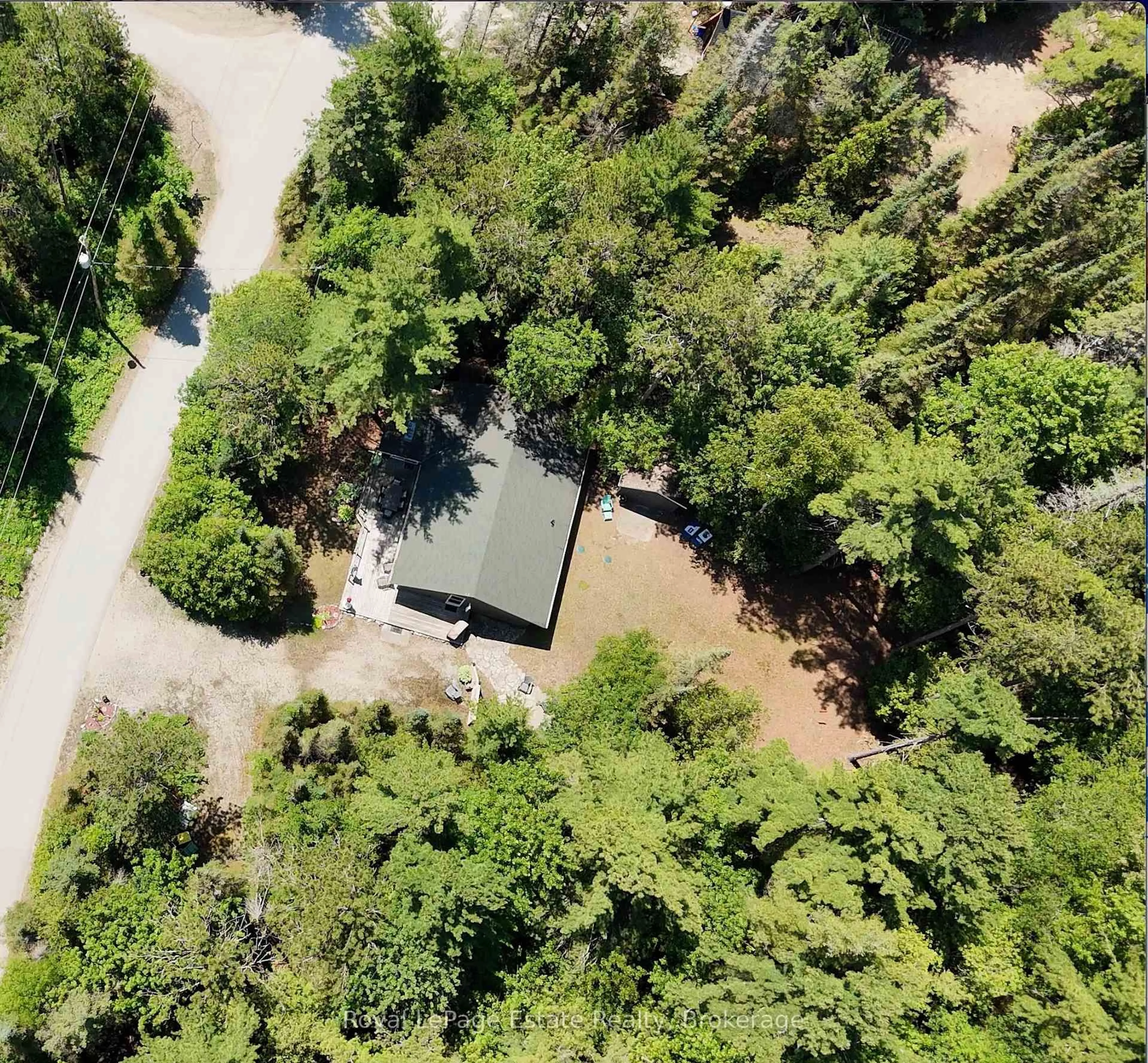 A pic from outside/outdoor area/front of a property/back of a property/a pic from drone, forest/trees view for 234 Ogimah Rd, Native Leased Lands Ontario N0H 2G0