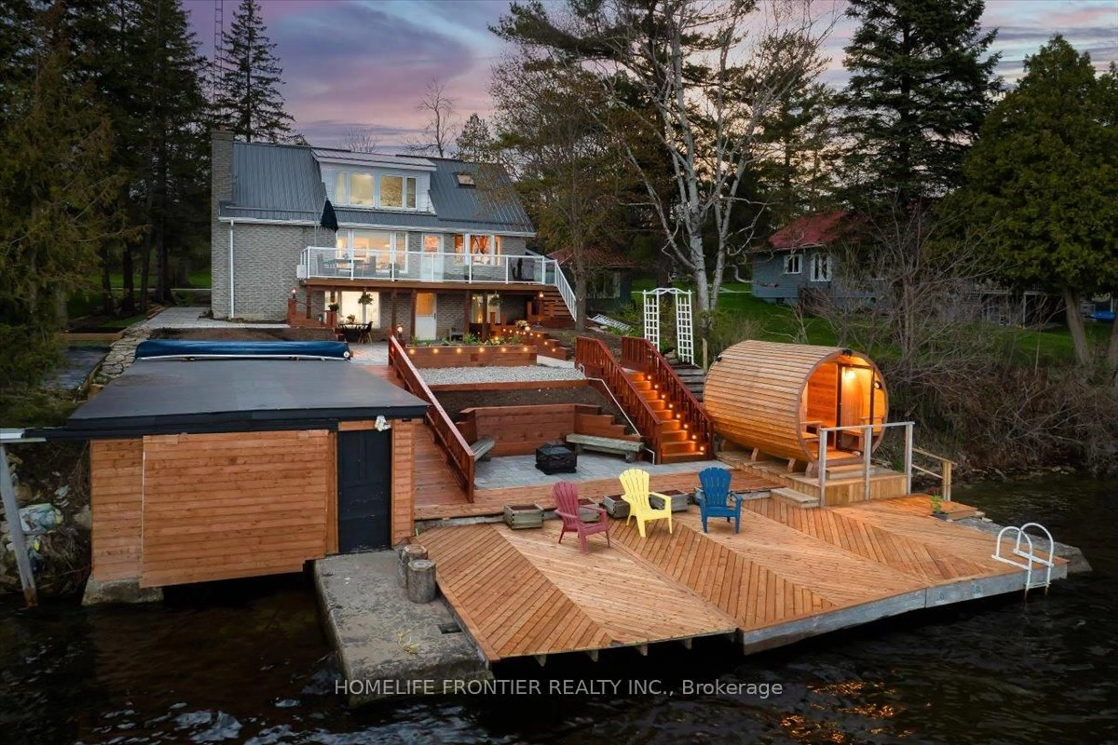 Patio, water/lake/river/ocean view for 6 Lakeview Park Rd, Kawartha Lakes Ontario K0M 1G0