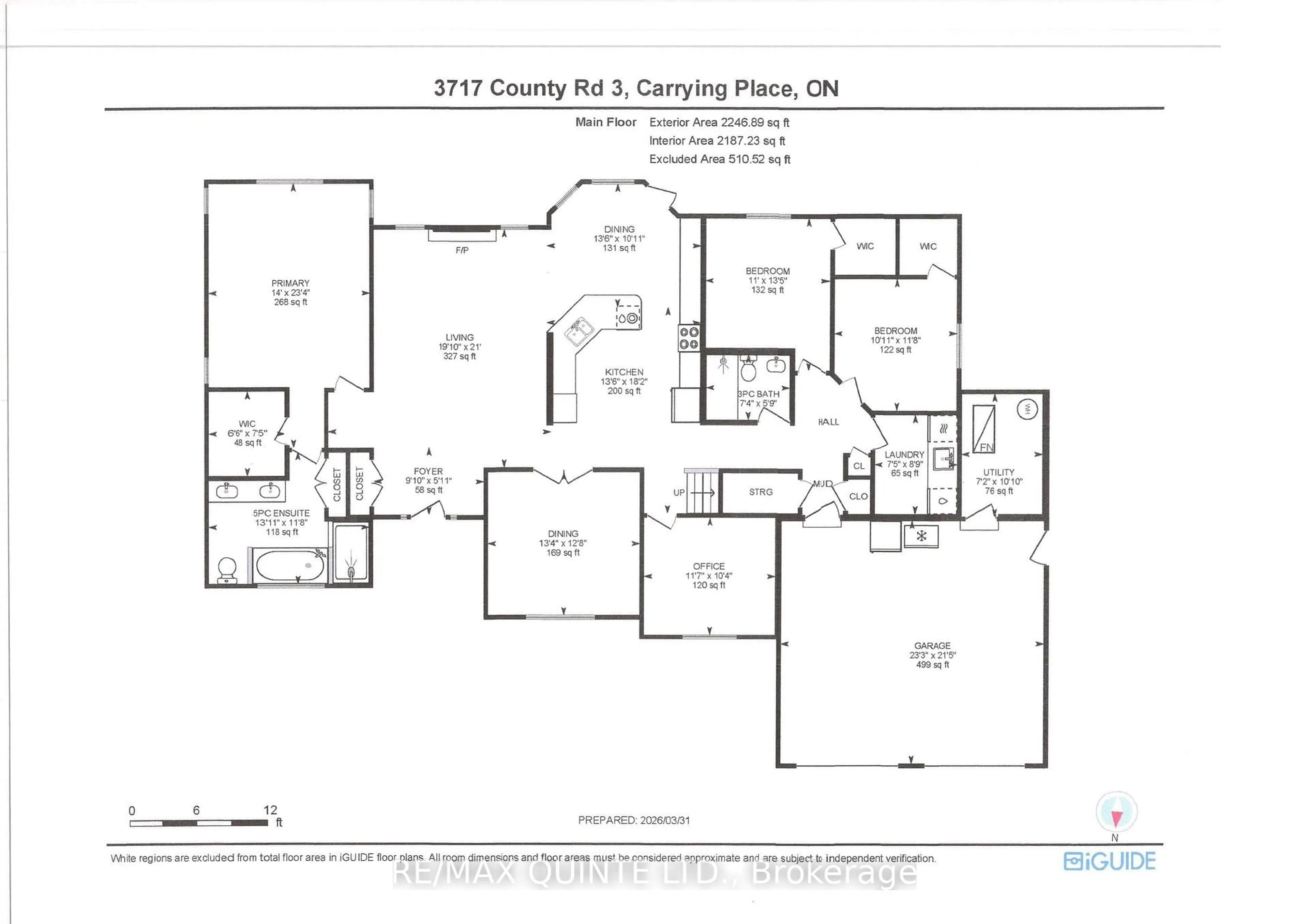 Floor plan for 3717 County Rd 3 Rd, Prince Edward County Ontario K0K 1L0