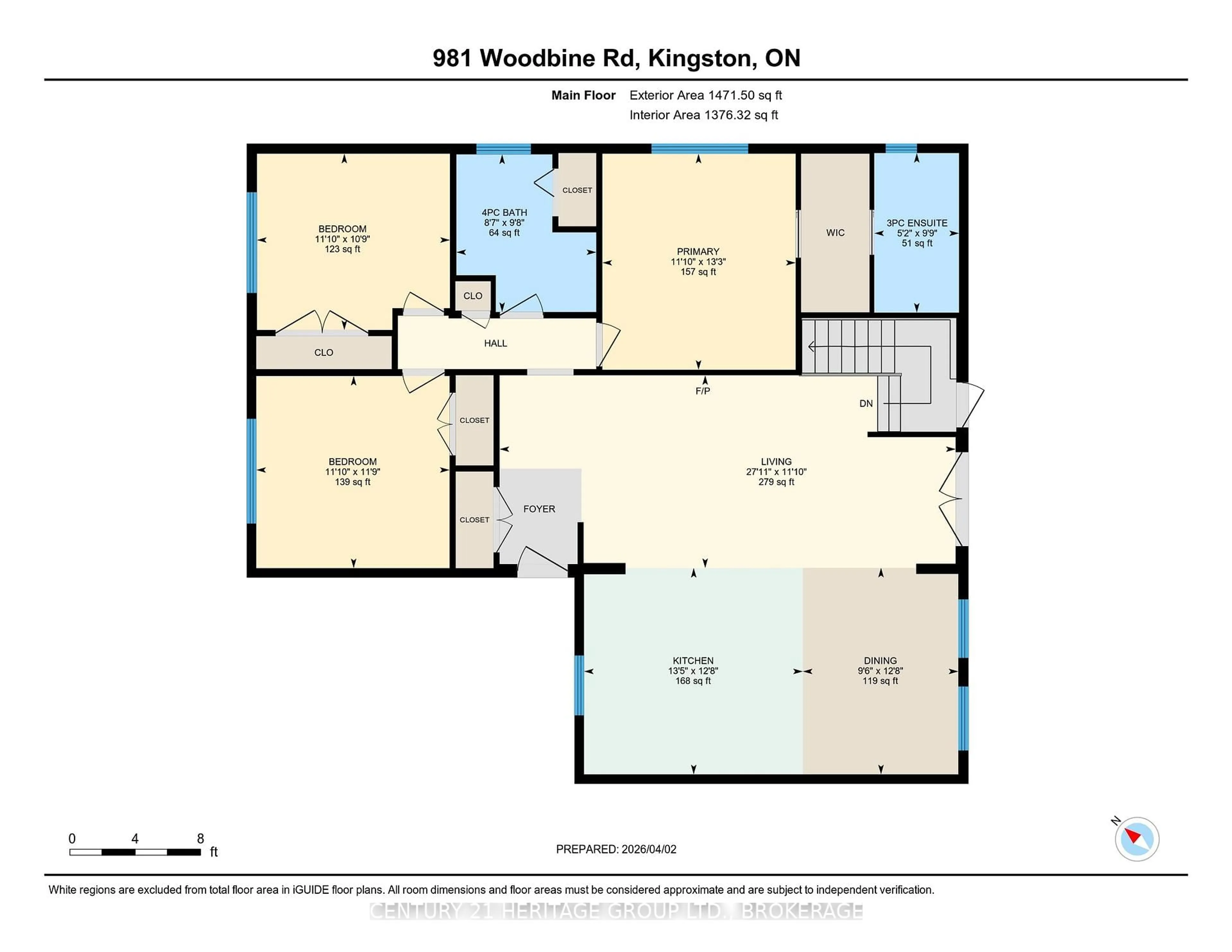 Floor plan for 981 Woodbine Rd, Kingston Ontario K7P 2X5