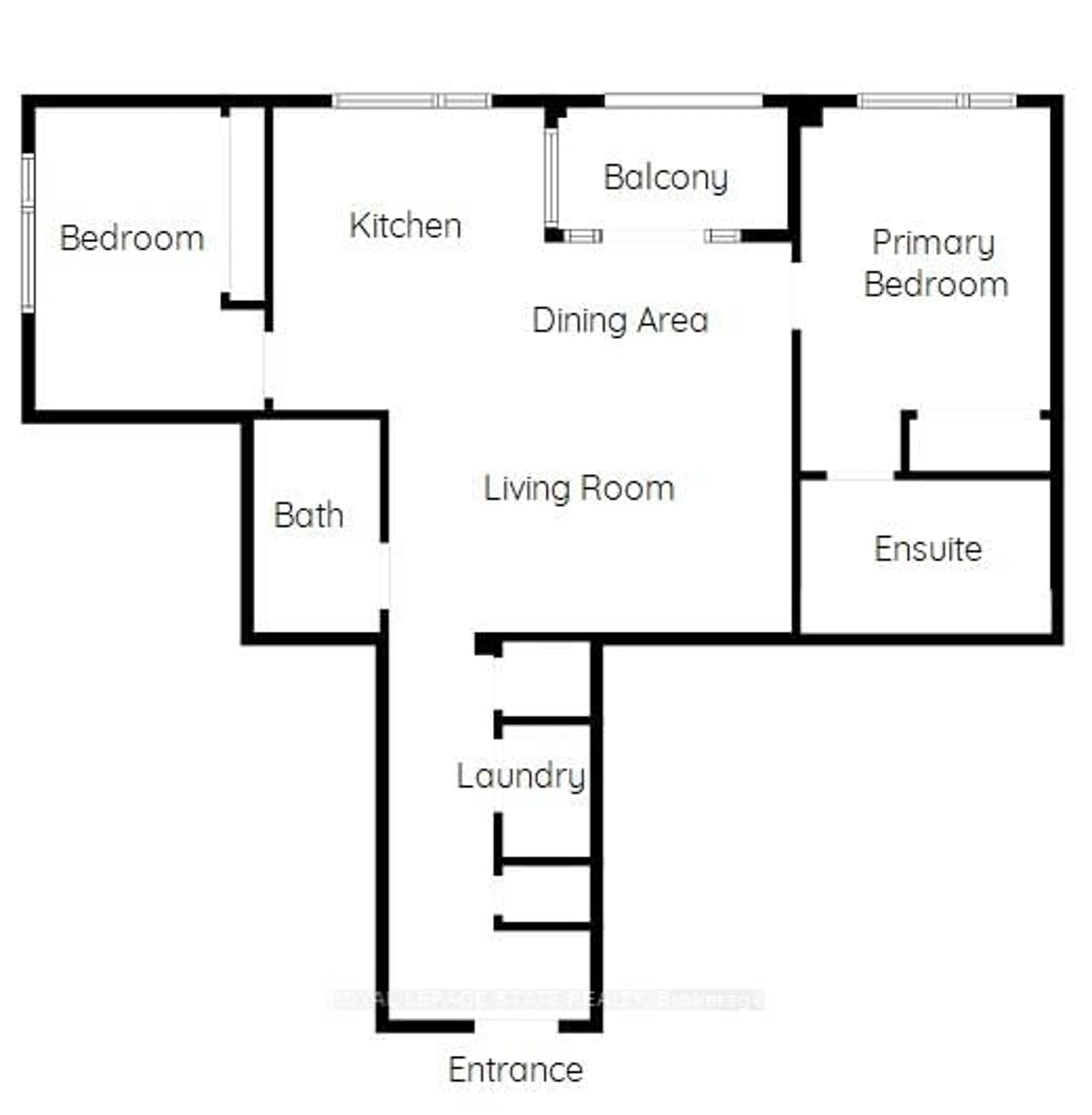 Floor plan for 150 Main St #603, Hamilton Ontario L8P 1H8
