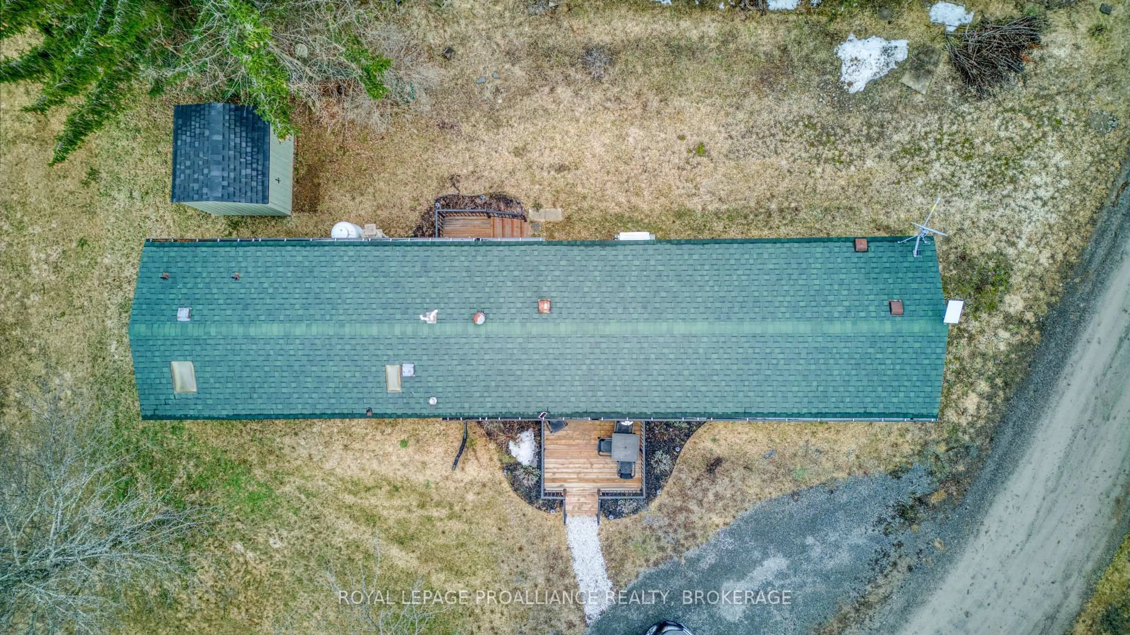 A pic from outside/outdoor area/front of a property/back of a property/a pic from drone, street for 1 Taylor St, Rideau Lakes Ontario K0G 1E0