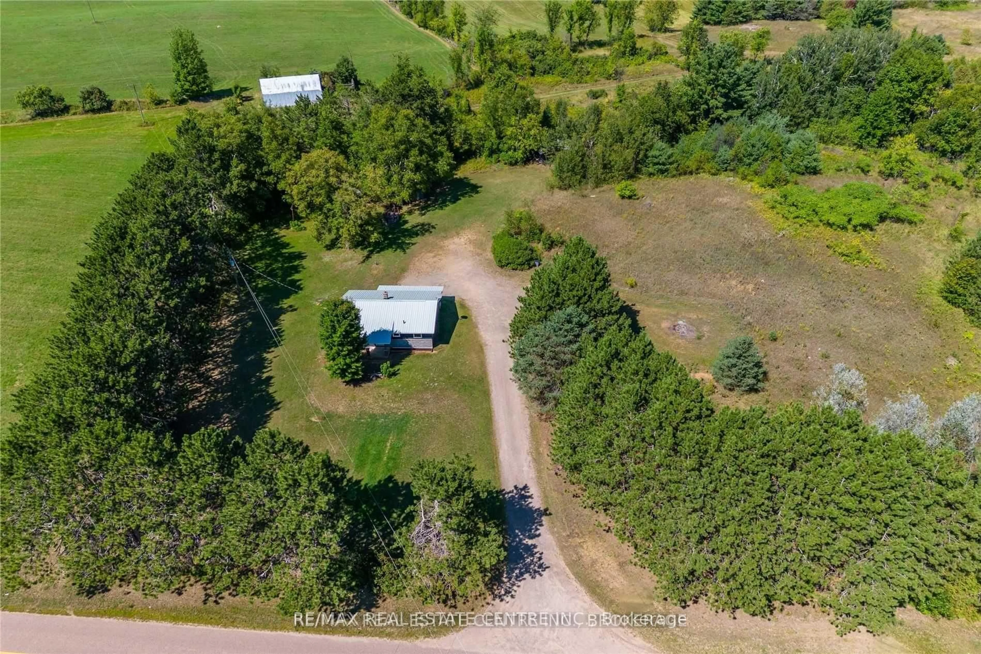 A pic from outside/outdoor area/front of a property/back of a property/a pic from drone, forest/trees view for 814 Sand Rd, Eganville Ontario K0J 1T0