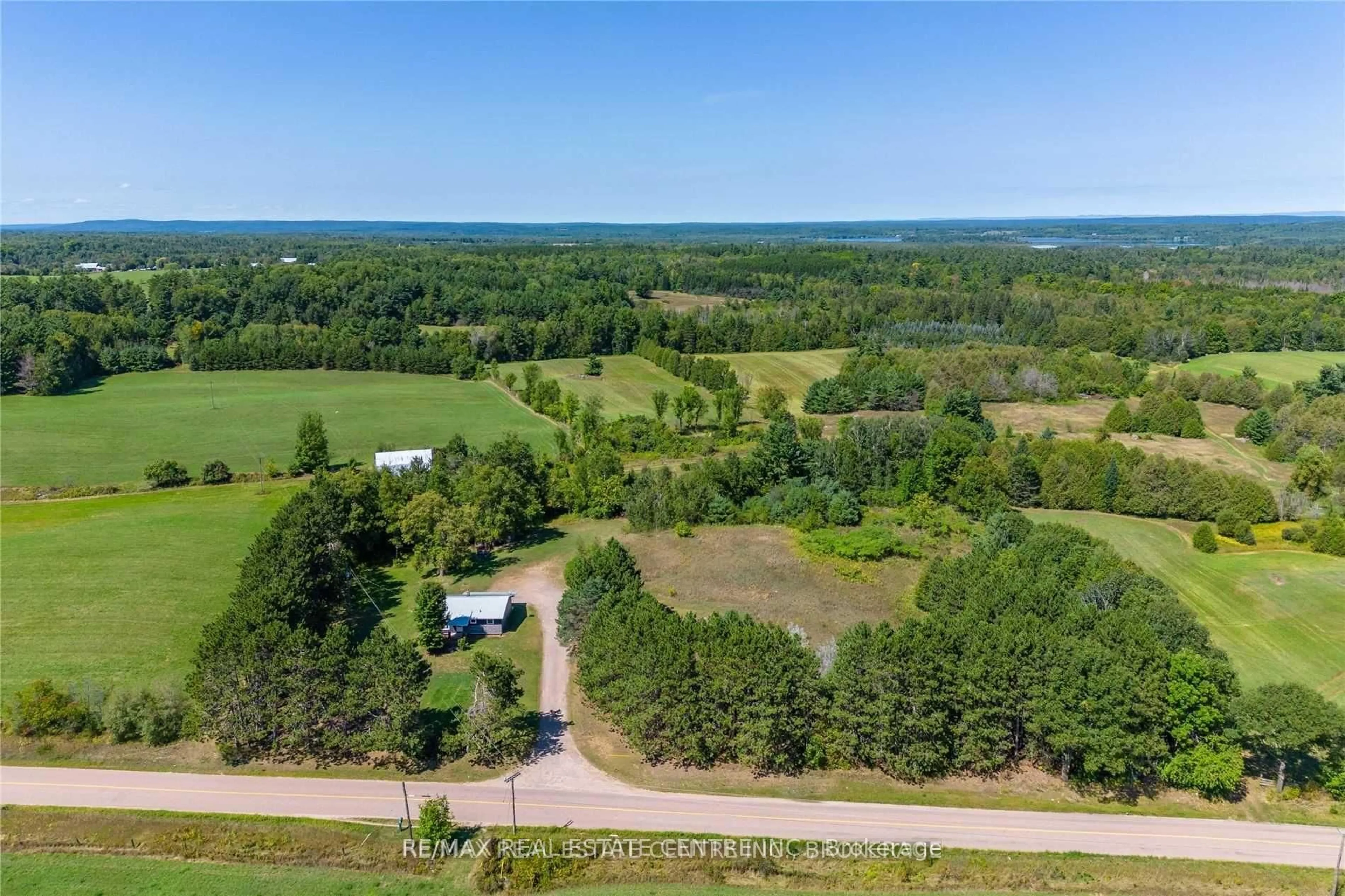 A pic from outside/outdoor area/front of a property/back of a property/a pic from drone, water/lake/river/ocean view for 814 Sand Rd, Eganville Ontario K0J 1T0