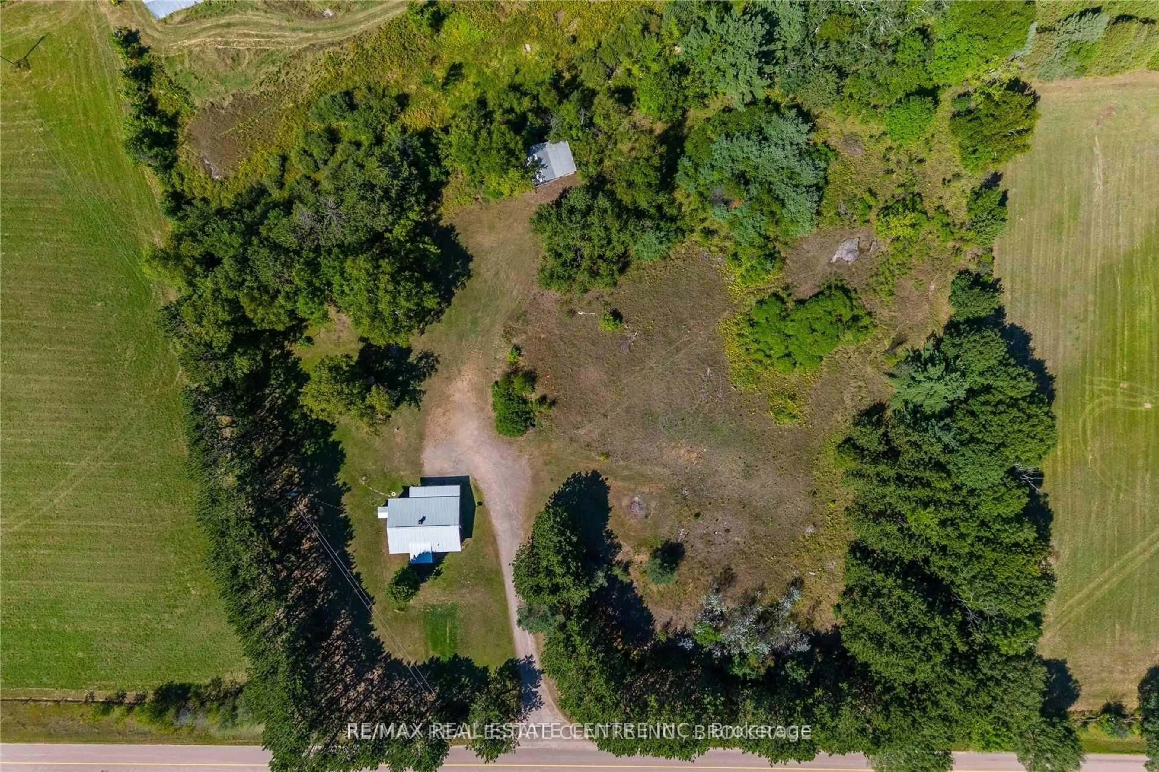 A pic from outside/outdoor area/front of a property/back of a property/a pic from drone, forest/trees view for 814 Sand Rd, Eganville Ontario K0J 1T0