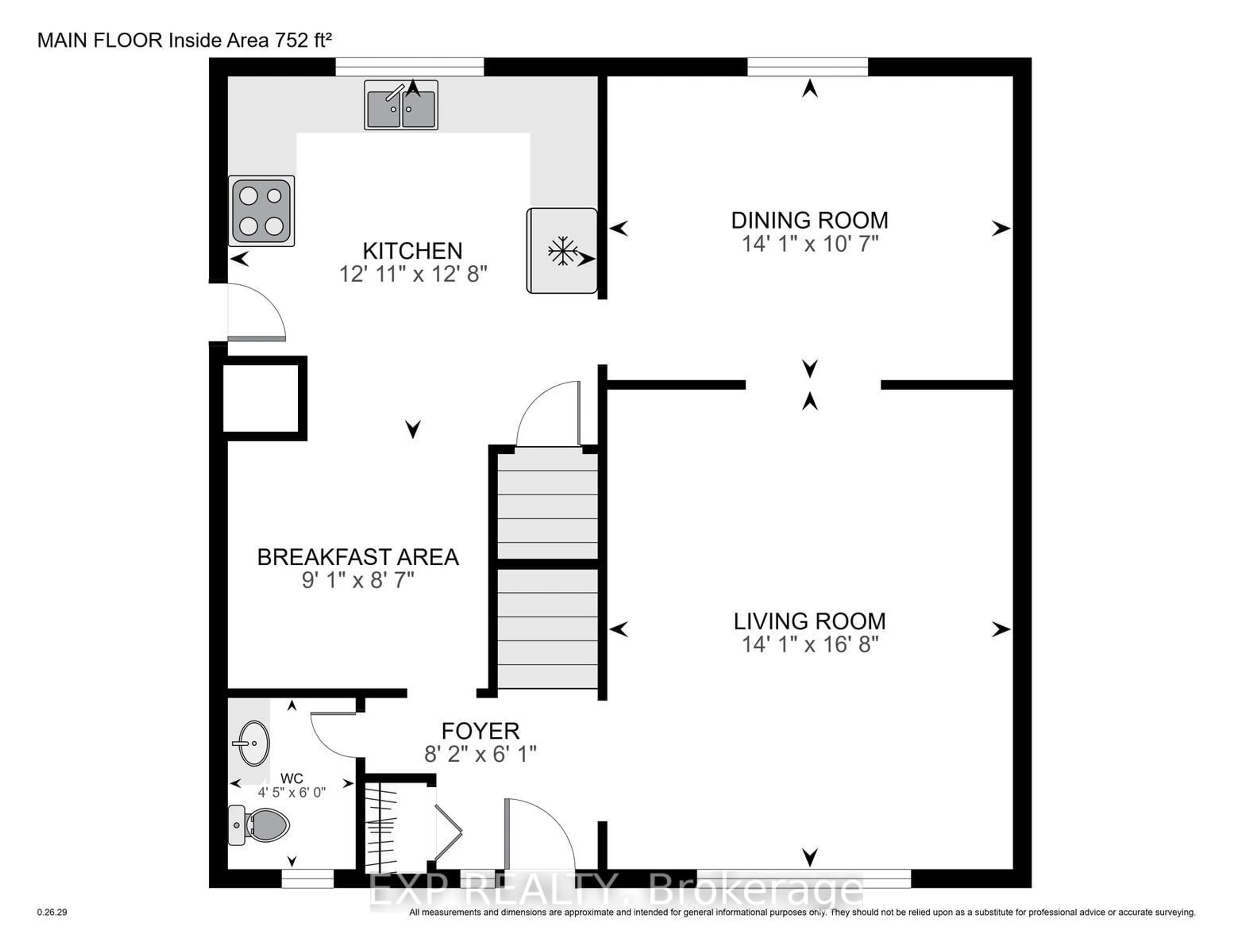 Floor plan for 1109 Sprucedale Rd, Woodstock Ontario N4S 4Z8