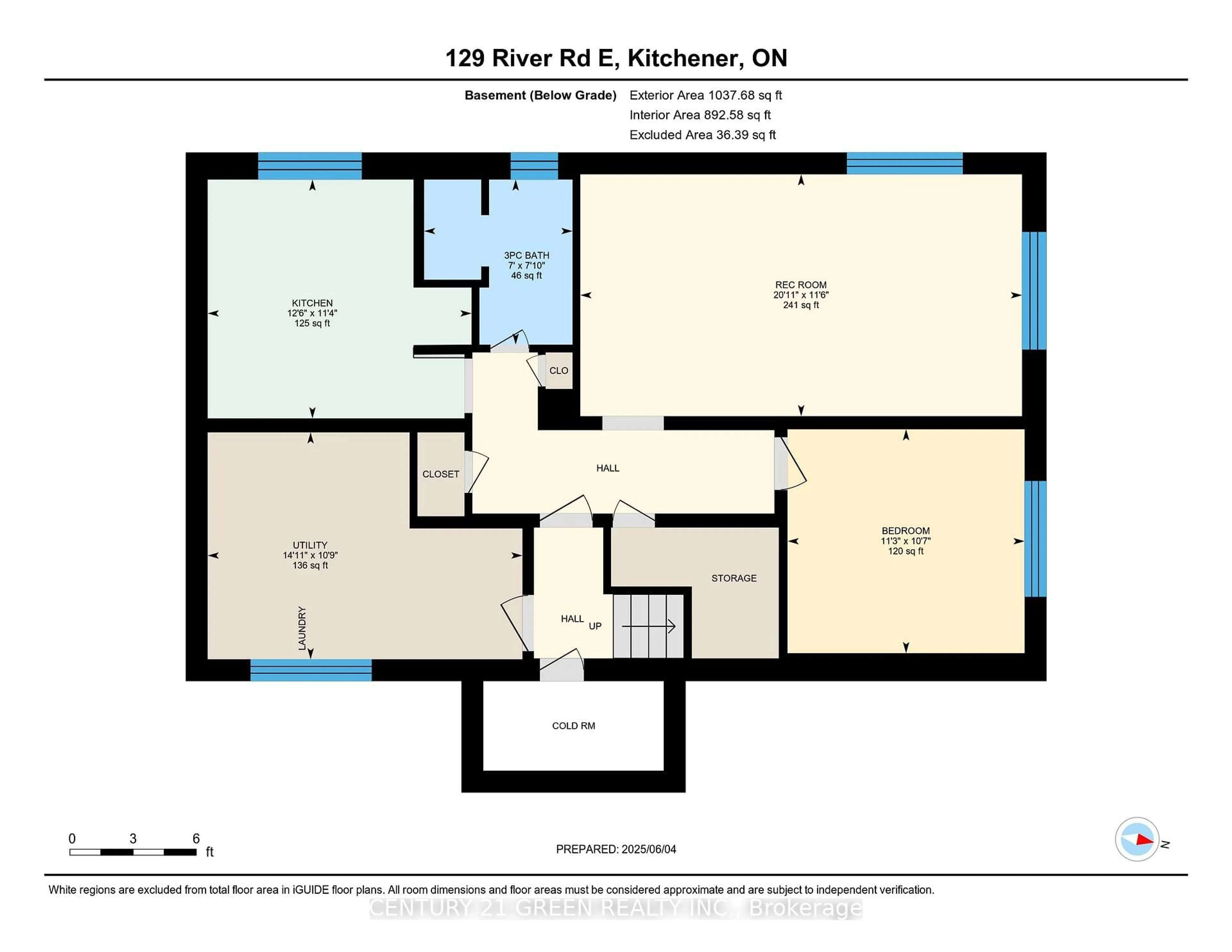Floor plan for 129 River Rd, Kitchener Ontario N2B 2G7