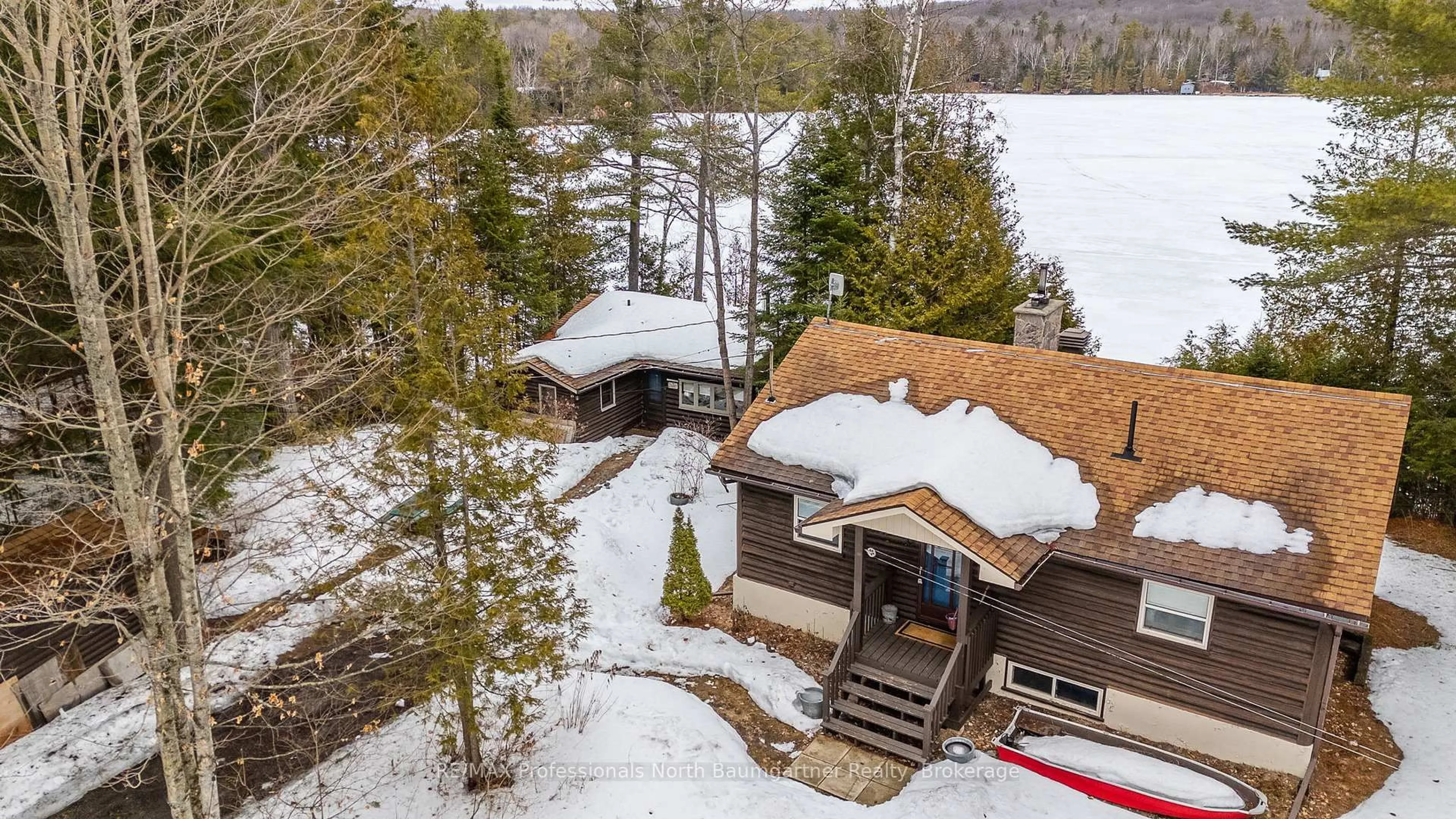 A pic from outside/outdoor area/front of a property/back of a property/a pic from drone, unknown for 1012 Coulson Lane, Highlands East Ontario K0M 1R0