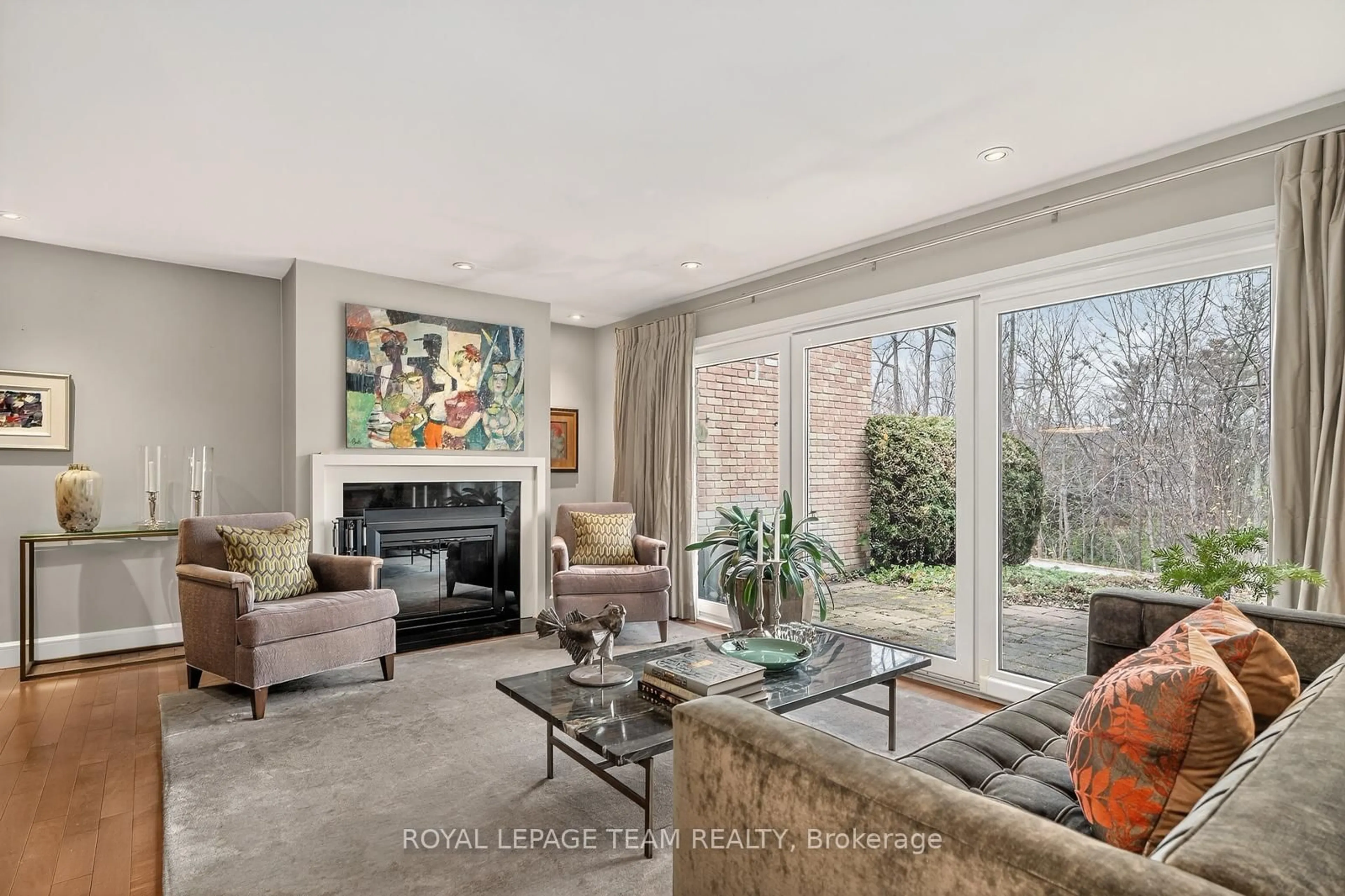 Living room with furniture, unknown for 55 Whitemarl Dr #Unit 10, Ottawa Ontario K1L 8J9