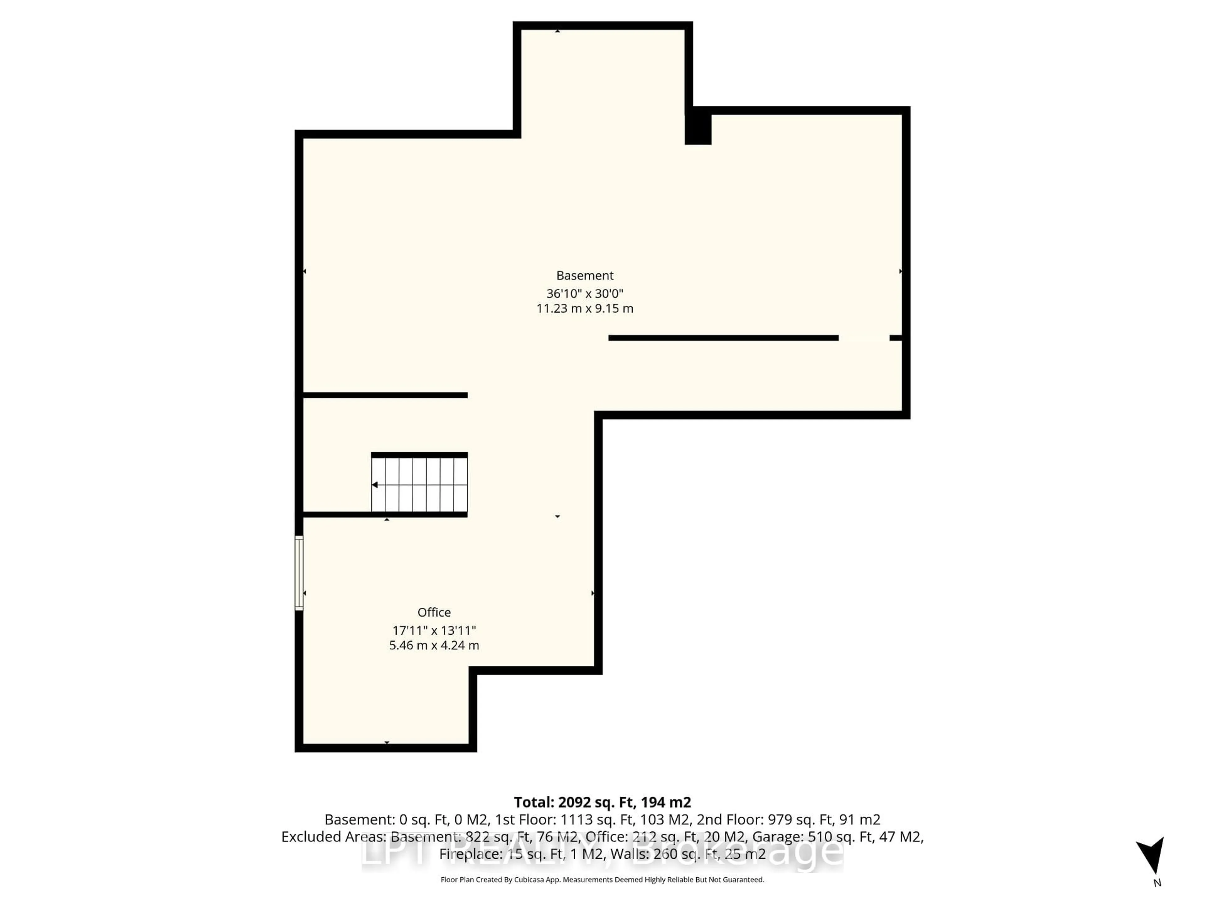 Floor plan for 163 Mcleod St, North Middlesex Ontario N0M 2K0