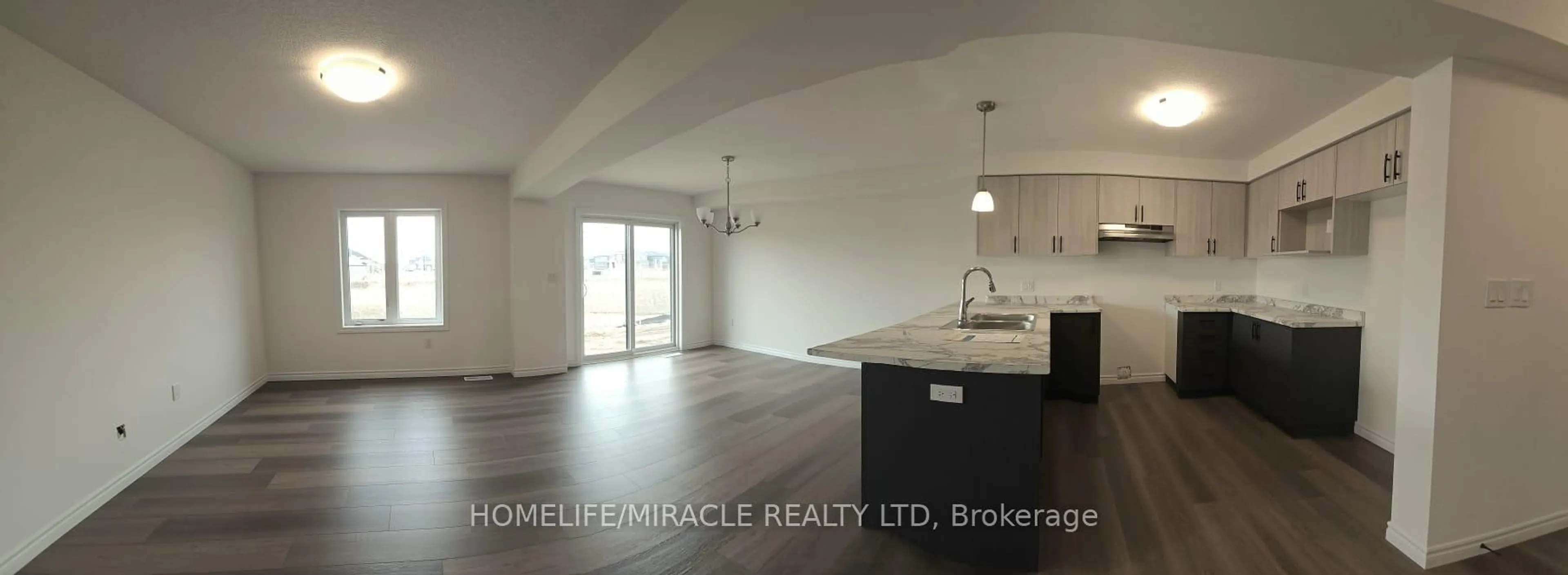 Open concept kitchen, floor is not visible for 117 Mattingley St, Brant Ontario N3L 2M2