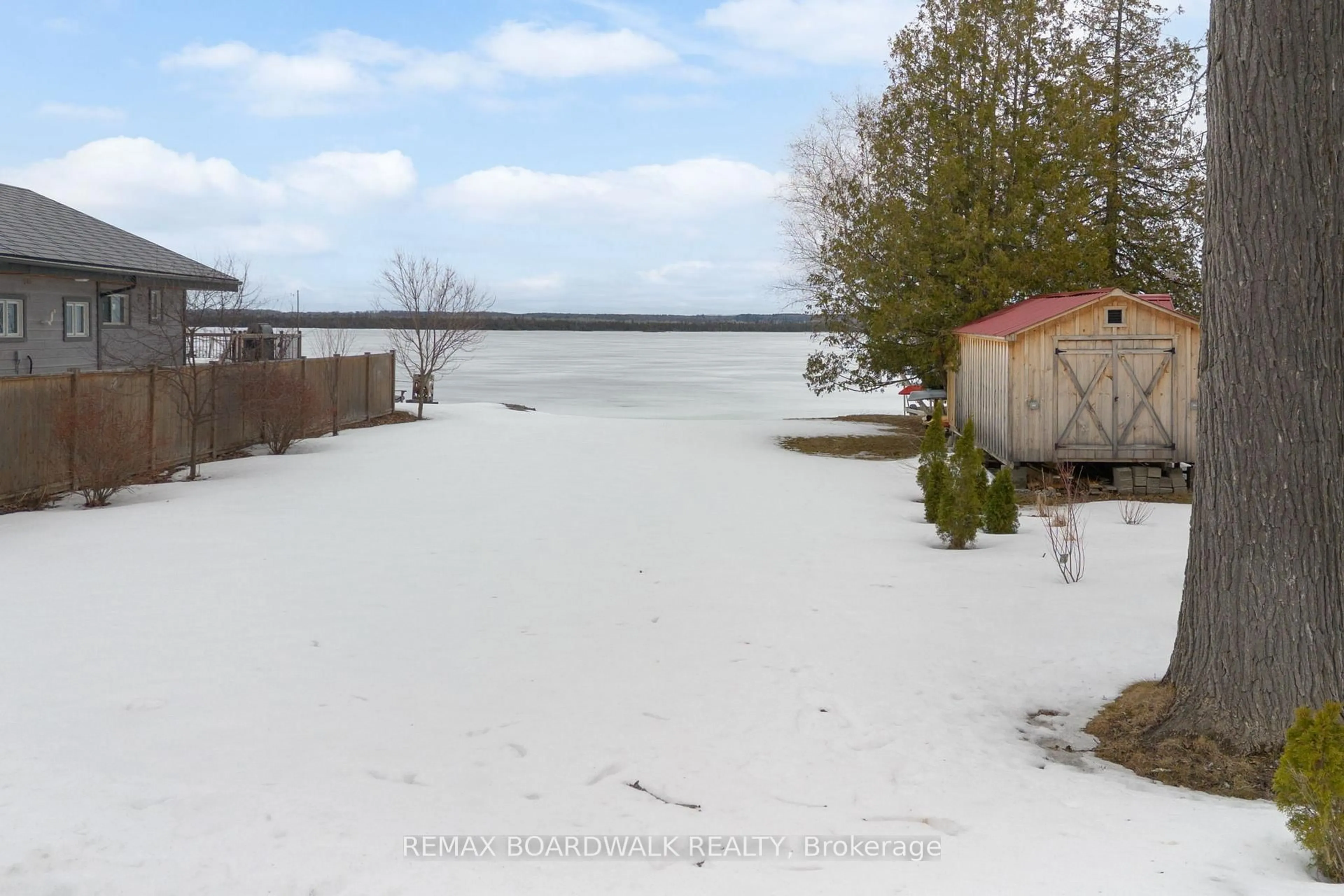 A pic from outside/outdoor area/front of a property/back of a property/a pic from drone, water/lake/river/ocean view for 9 Skebo Lane, Renfrew Ontario K7V 3Z8