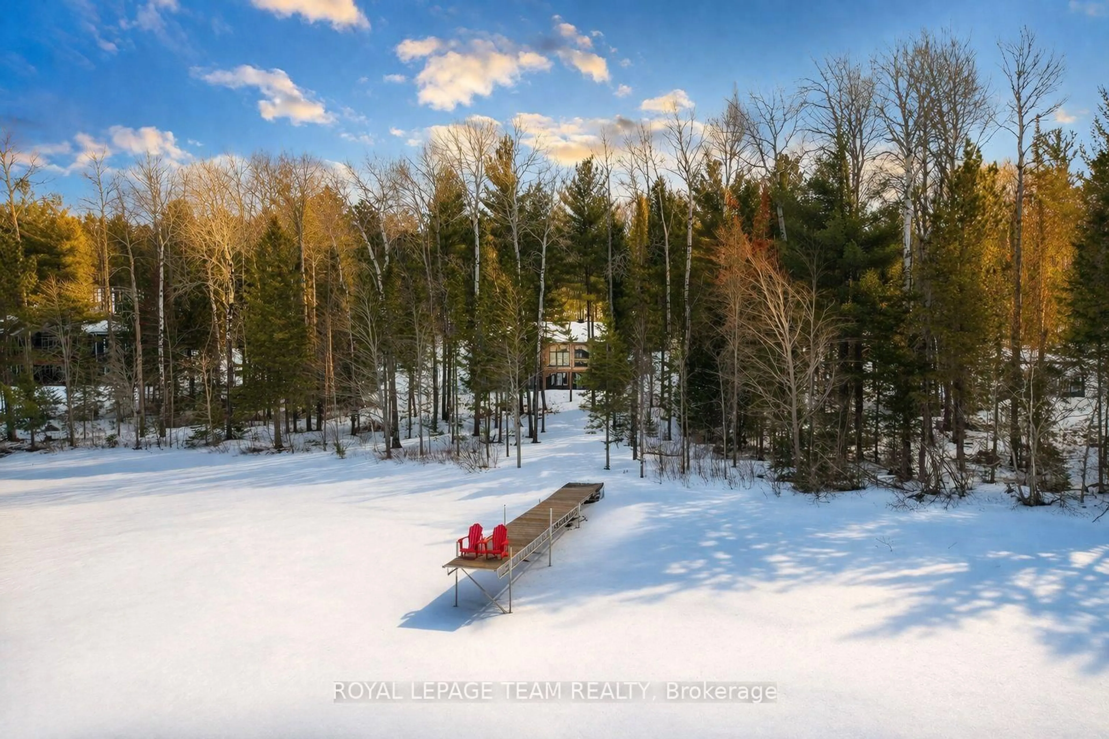 A pic from outside/outdoor area/front of a property/back of a property/a pic from drone, forest/trees view for 424 Lakewoods Dr, Barry's Bay Ontario K0J 1B0