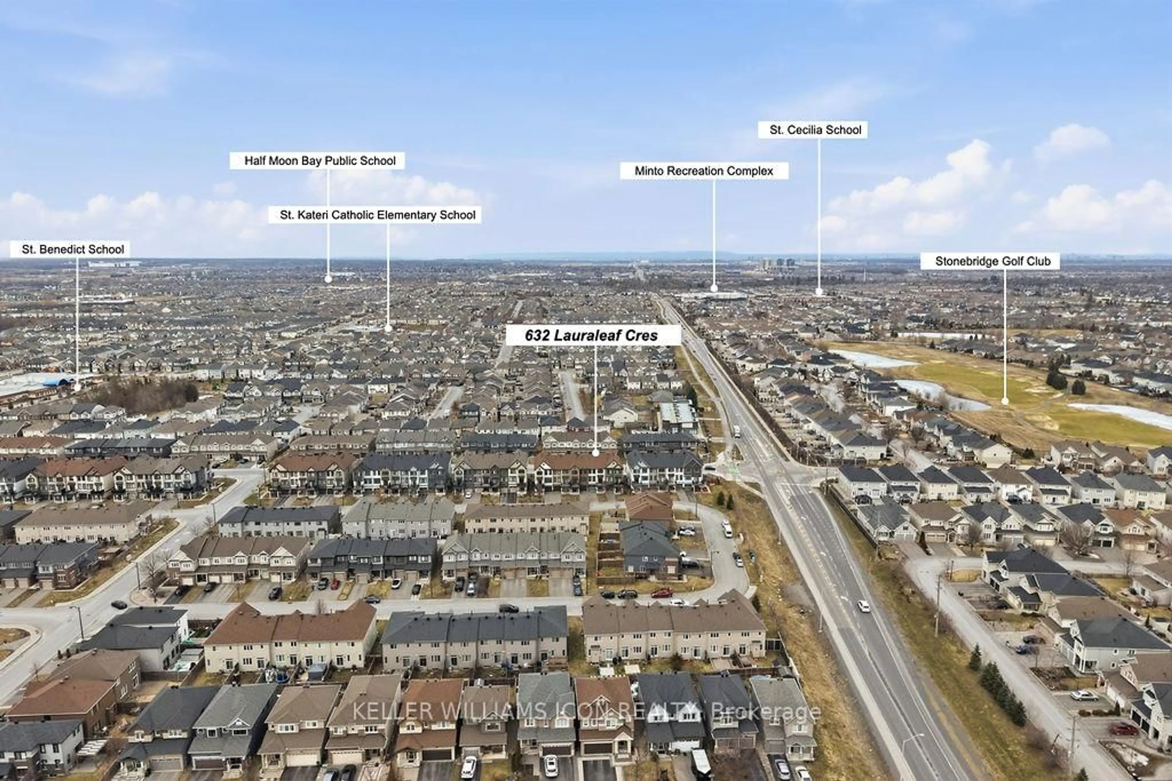 A pic from outside/outdoor area/front of a property/back of a property/a pic from drone, street for 632 Lauraleaf Cres, Ottawa Ontario K2J 6G9