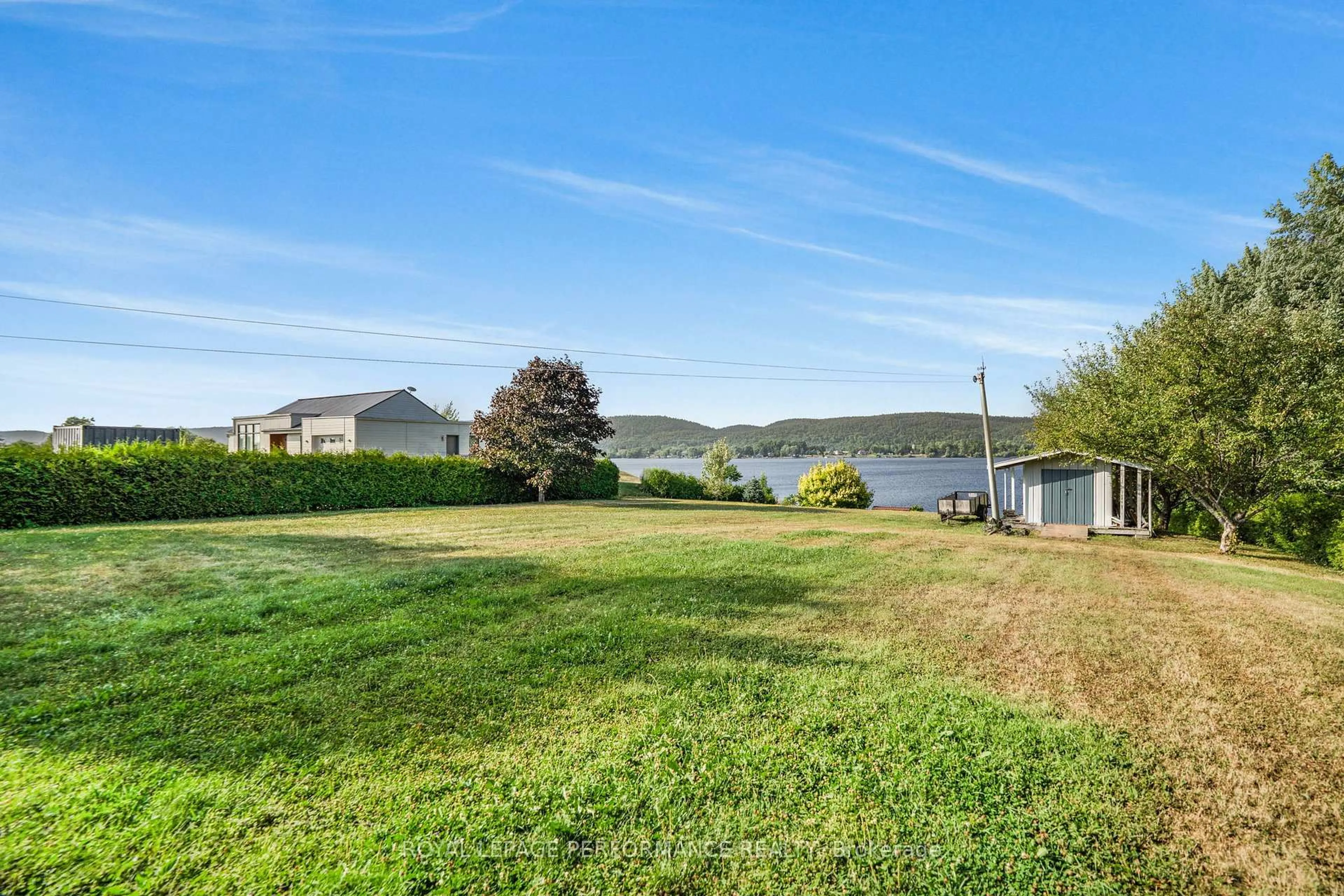 A pic from outside/outdoor area/front of a property/back of a property/a pic from drone, water/lake/river/ocean view for 123 Ch Du Domaine Rd, Alfred and Plantagenet Ontario K0B 1J0