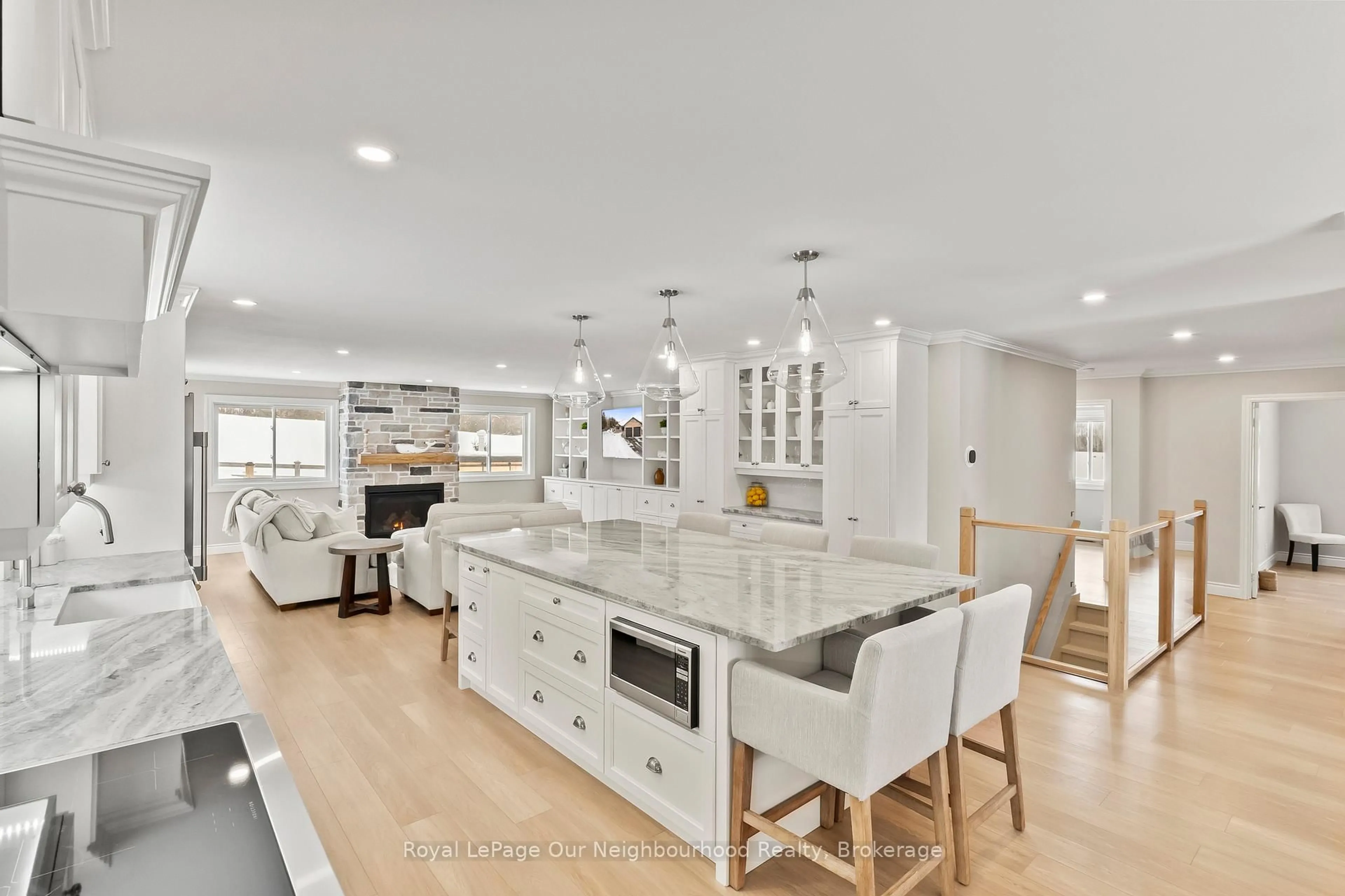 Open concept kitchen, ceramic/tile floor for 771 Traceys Hill Rd, Kawartha Lakes Ontario K0L 2W0