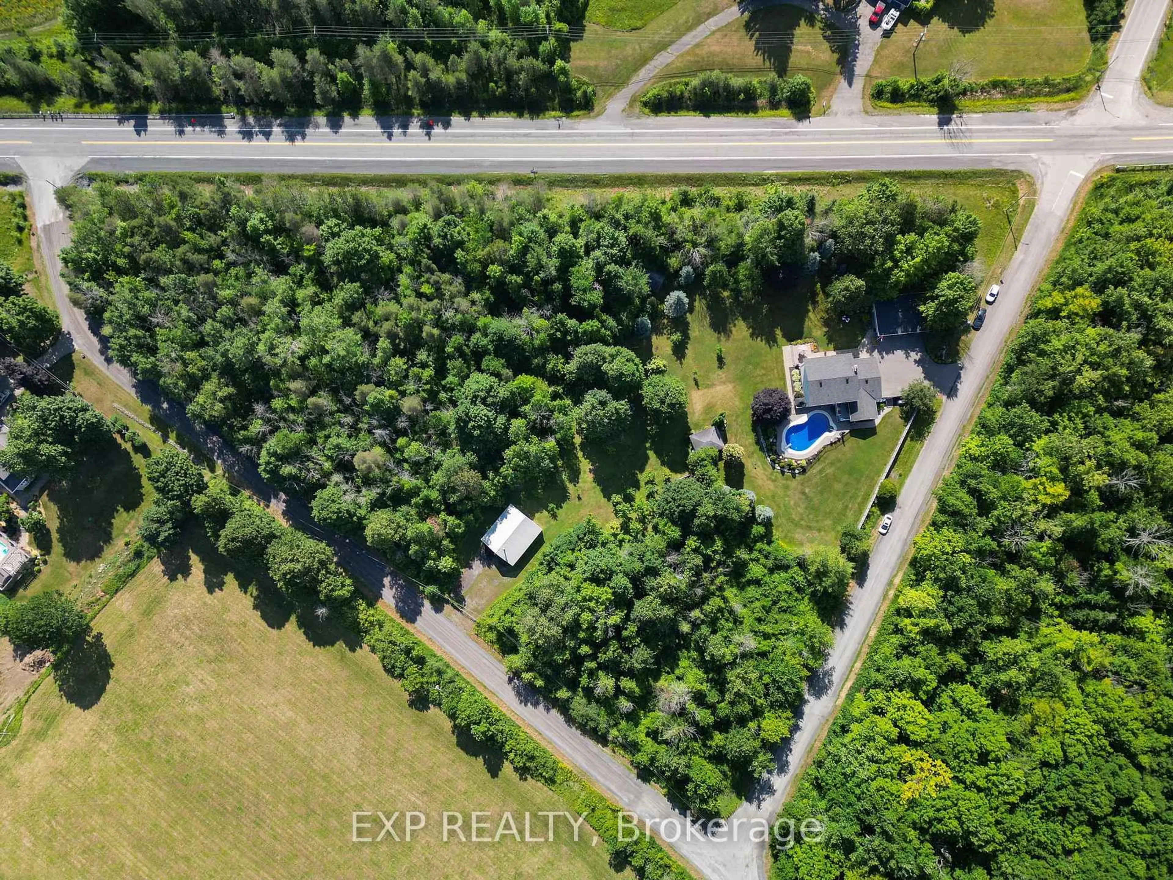 A pic from outside/outdoor area/front of a property/back of a property/a pic from drone, forest/trees view for 6385 Third Line Rd, North Gower Ontario K0A 2T0