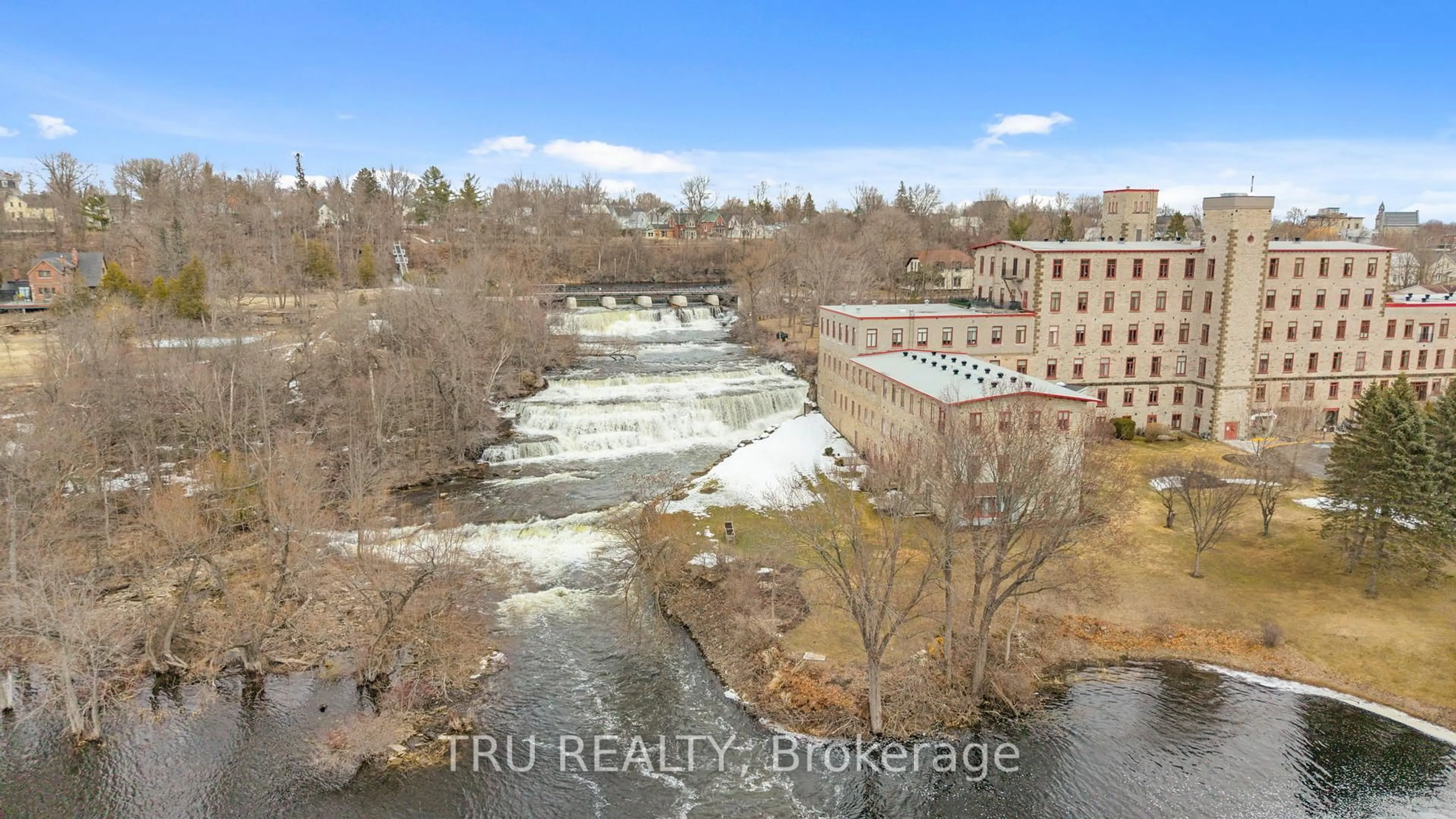A pic from outside/outdoor area/front of a property/back of a property/a pic from drone, water/lake/river/ocean view for 1 Rosamond St #308, Almonte Ontario K0A 1A0