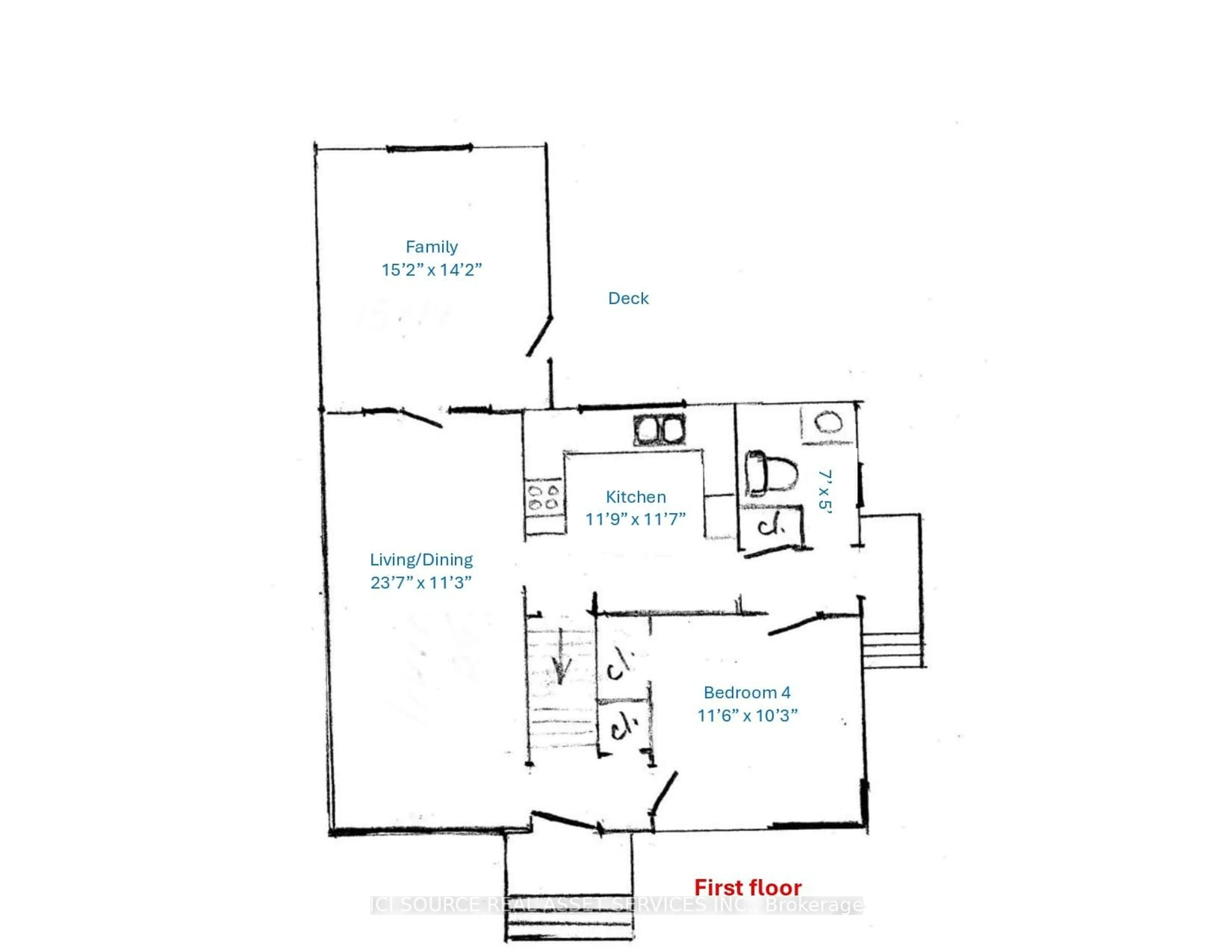 Floor plan for 30 Sunnycrest Dr, Ottawa Ontario K2E 5Y2