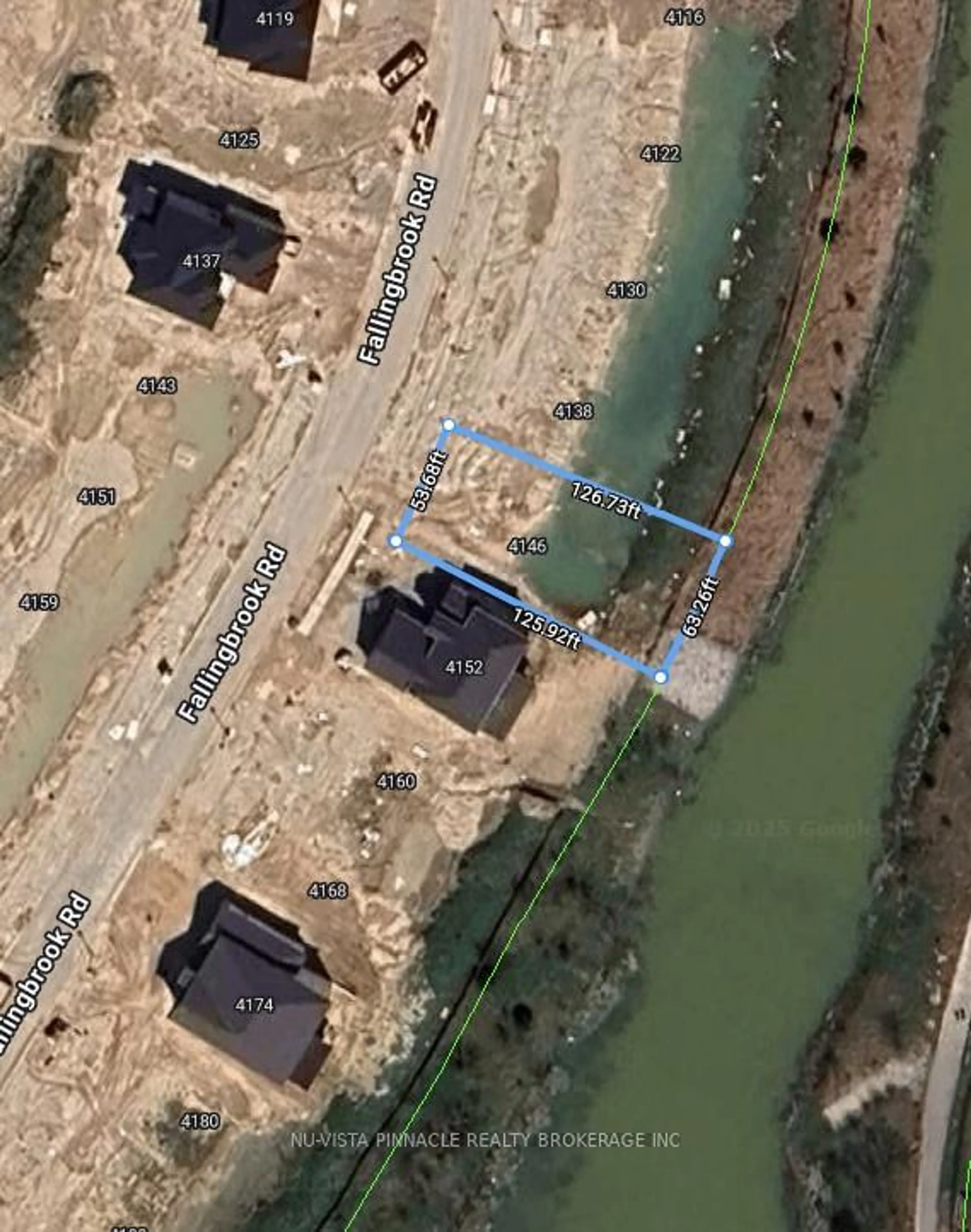 A pic from outside/outdoor area/front of a property/back of a property/a pic from drone, water/lake/river/ocean view for 4146 Fallingbrook Rd, London South Ontario N6P 1H5