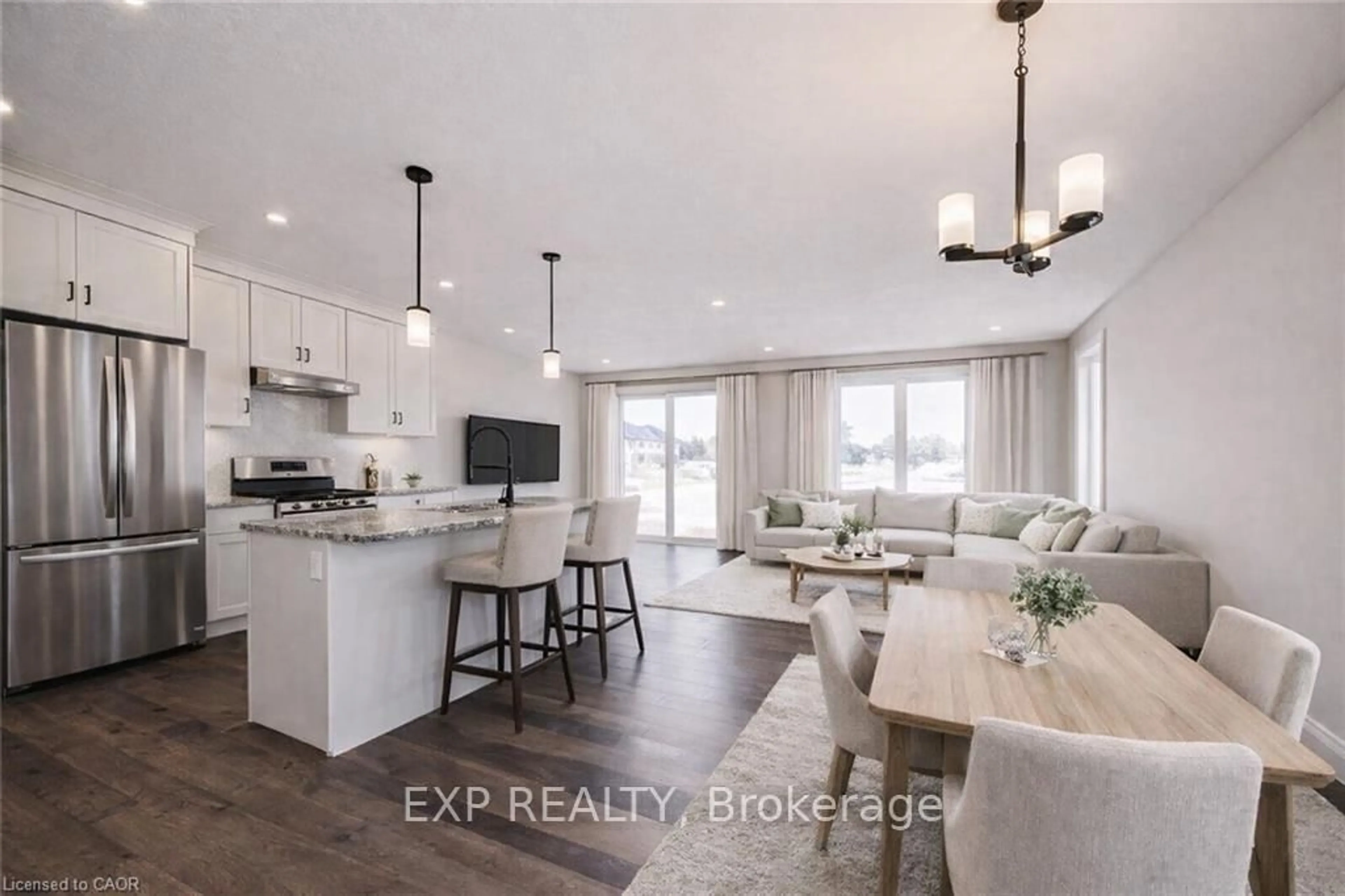 Open concept kitchen, unknown for 102 Thackeray Way, Minto Ontario N0G 1Z0