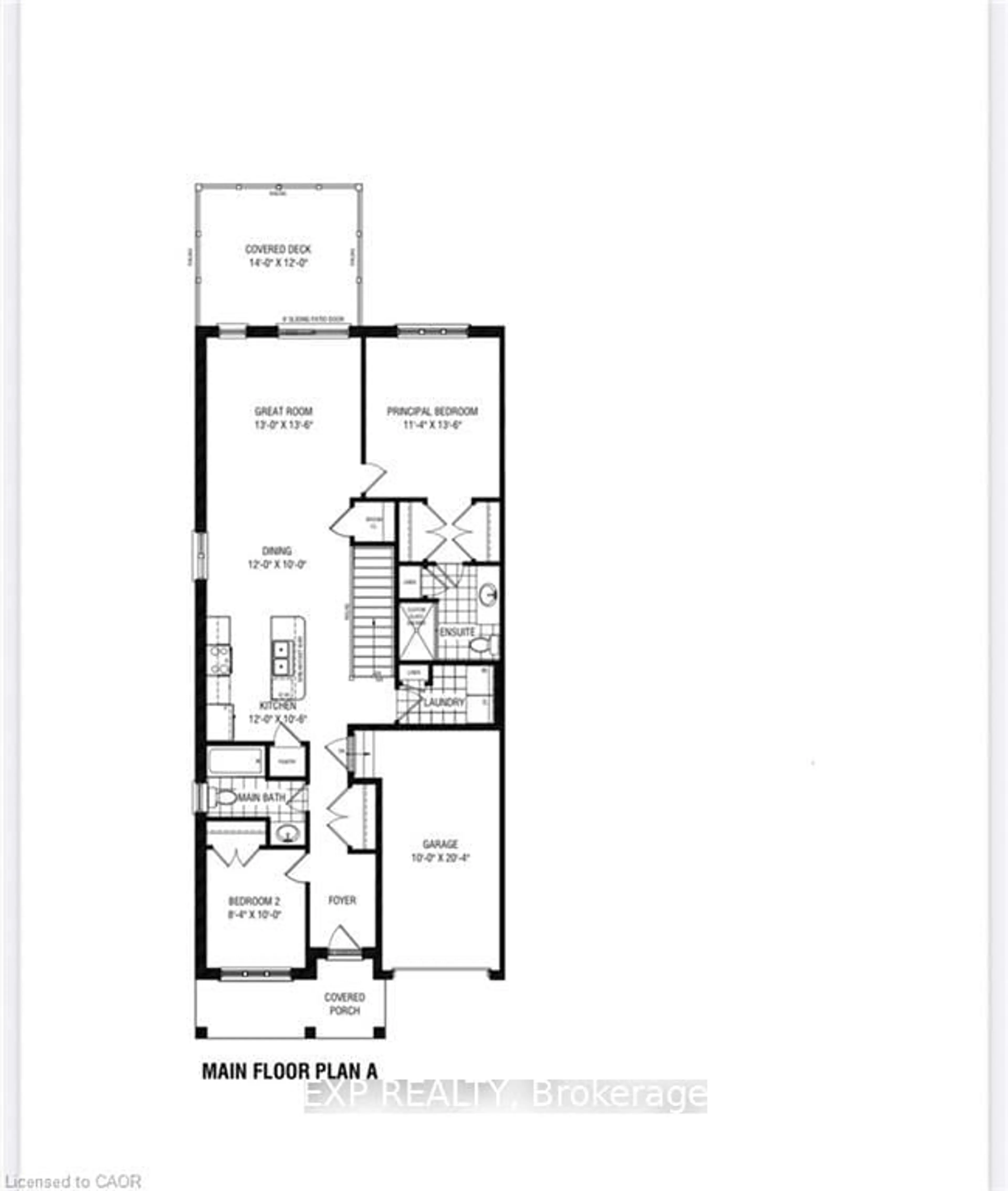 Floor plan for 104 Thackeray Way, Minto Ontario N0G 1Z0