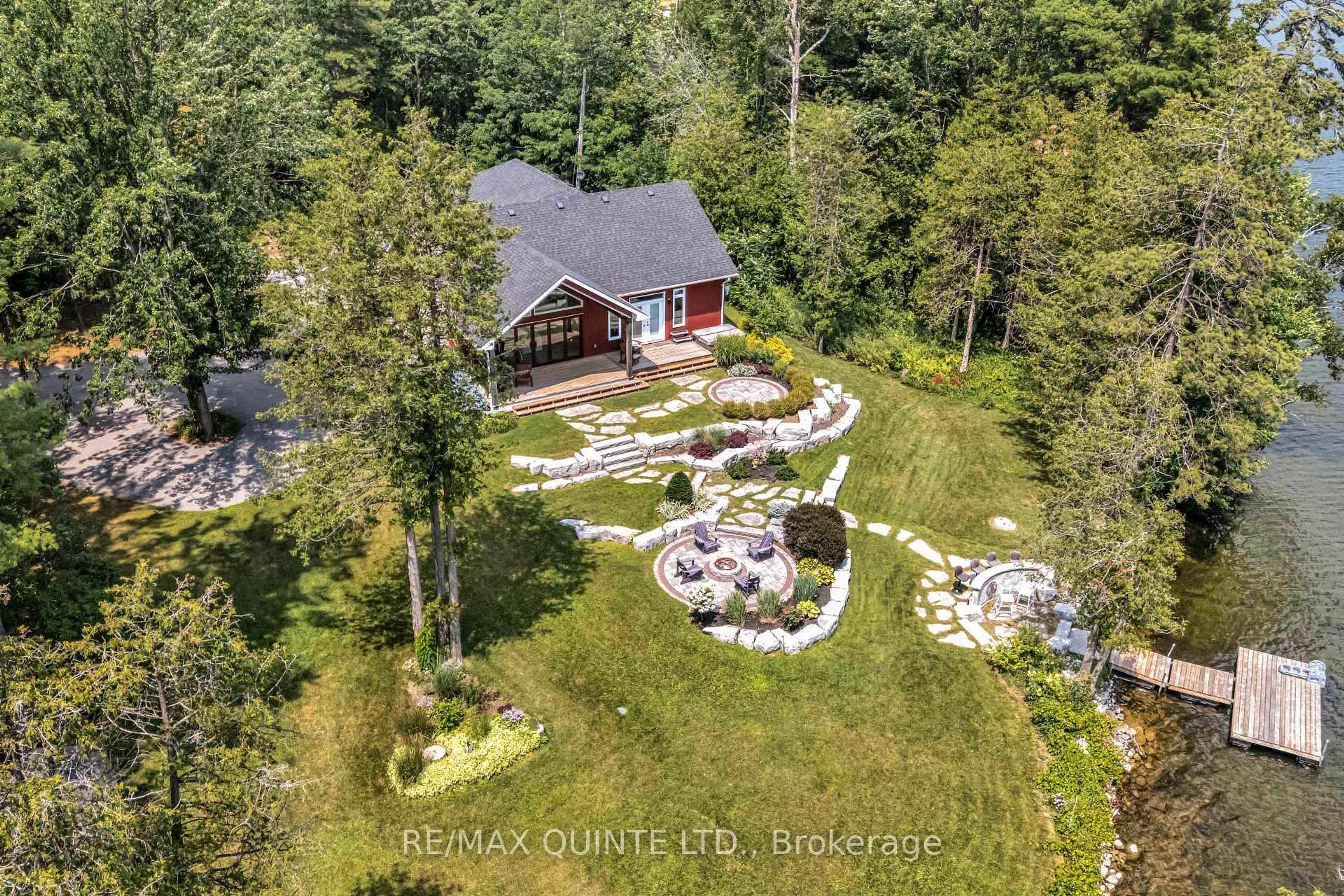 A pic from outside/outdoor area/front of a property/back of a property/a pic from drone, water/lake/river/ocean view for 50 Shier Lane, Stirling Ontario K0K 3E0