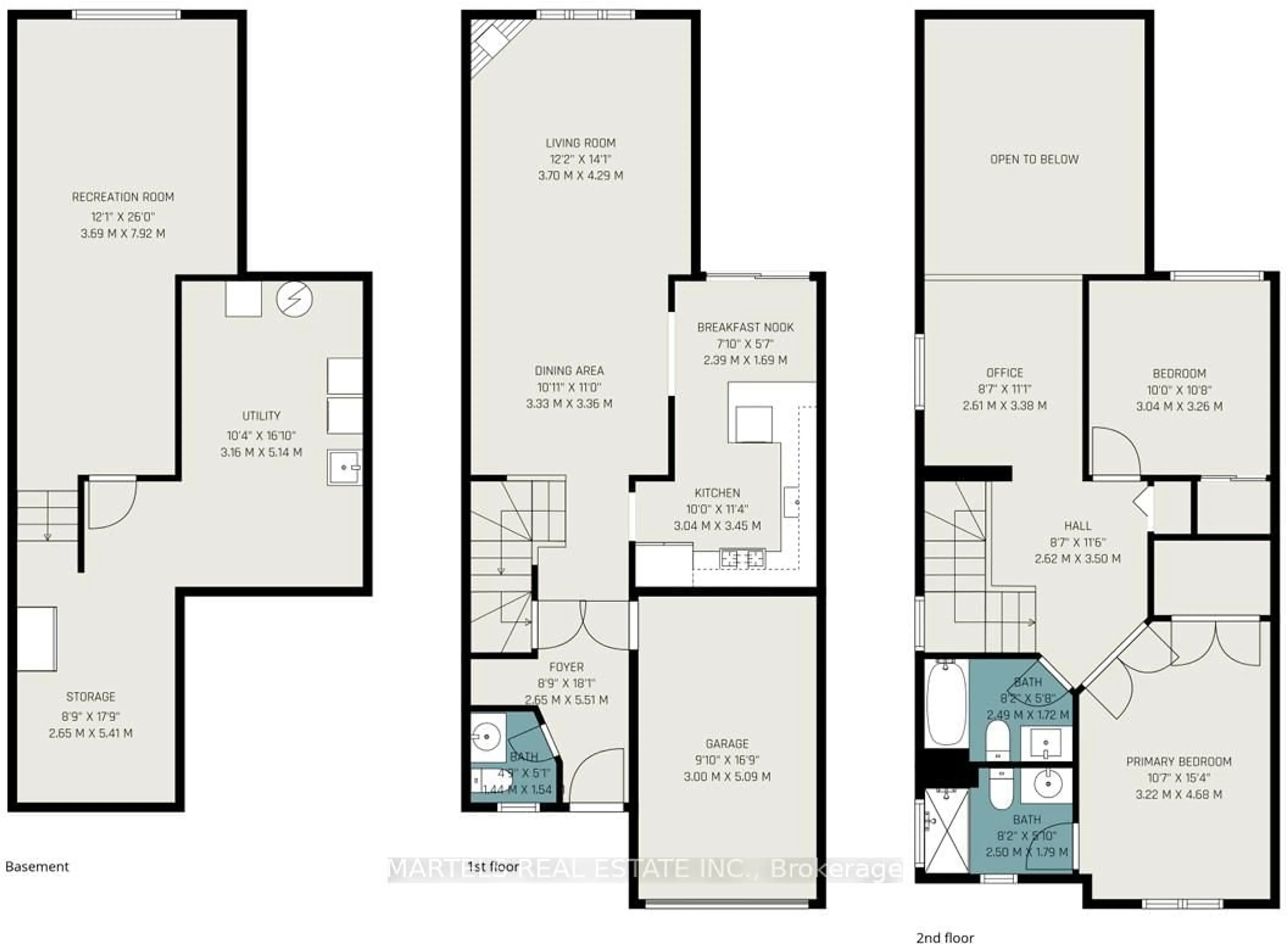 Floor plan for 919 Markwick Cres, Ottawa Ontario K4A 4J1