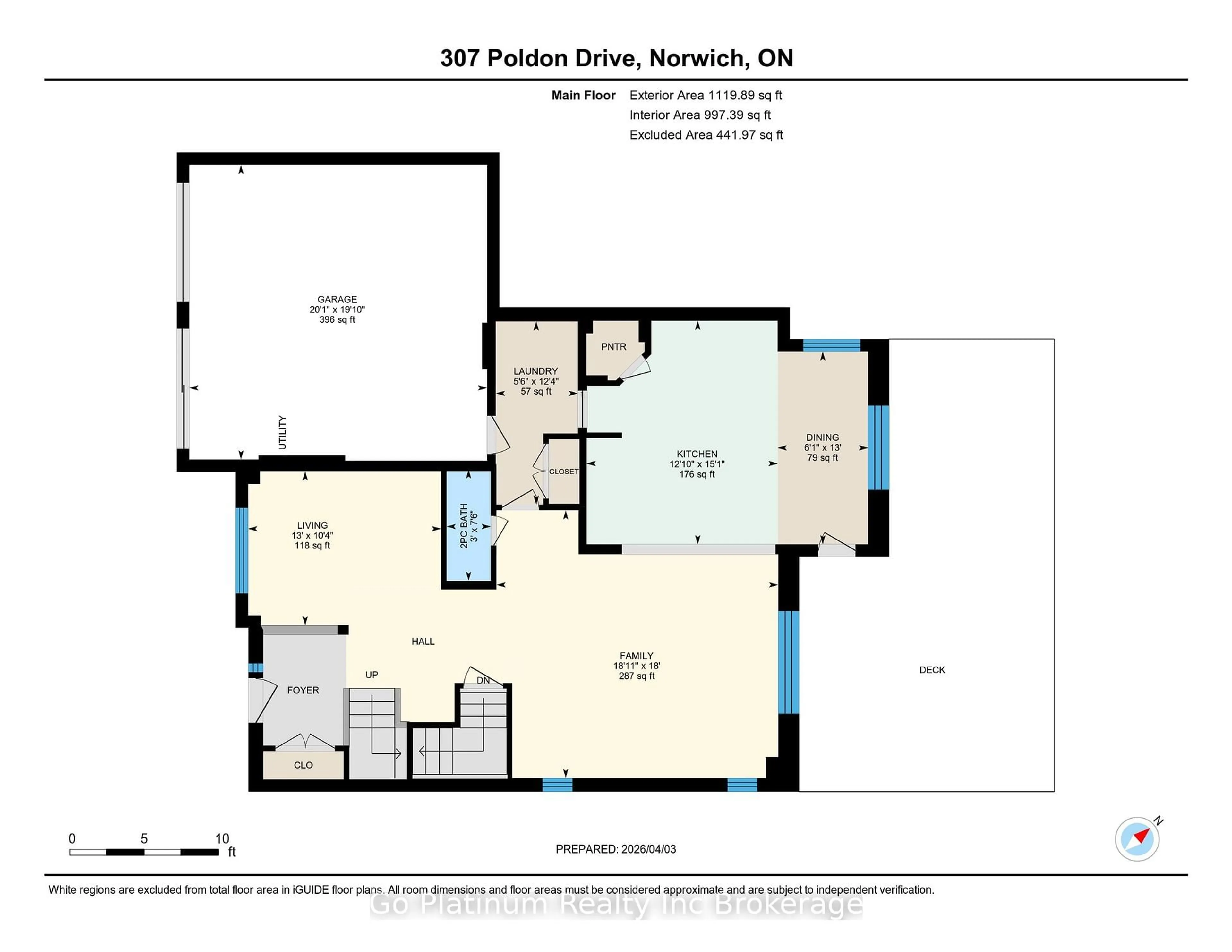 Floor plan for 307 Poldon Dr, Norwich Ontario N0J 1P0