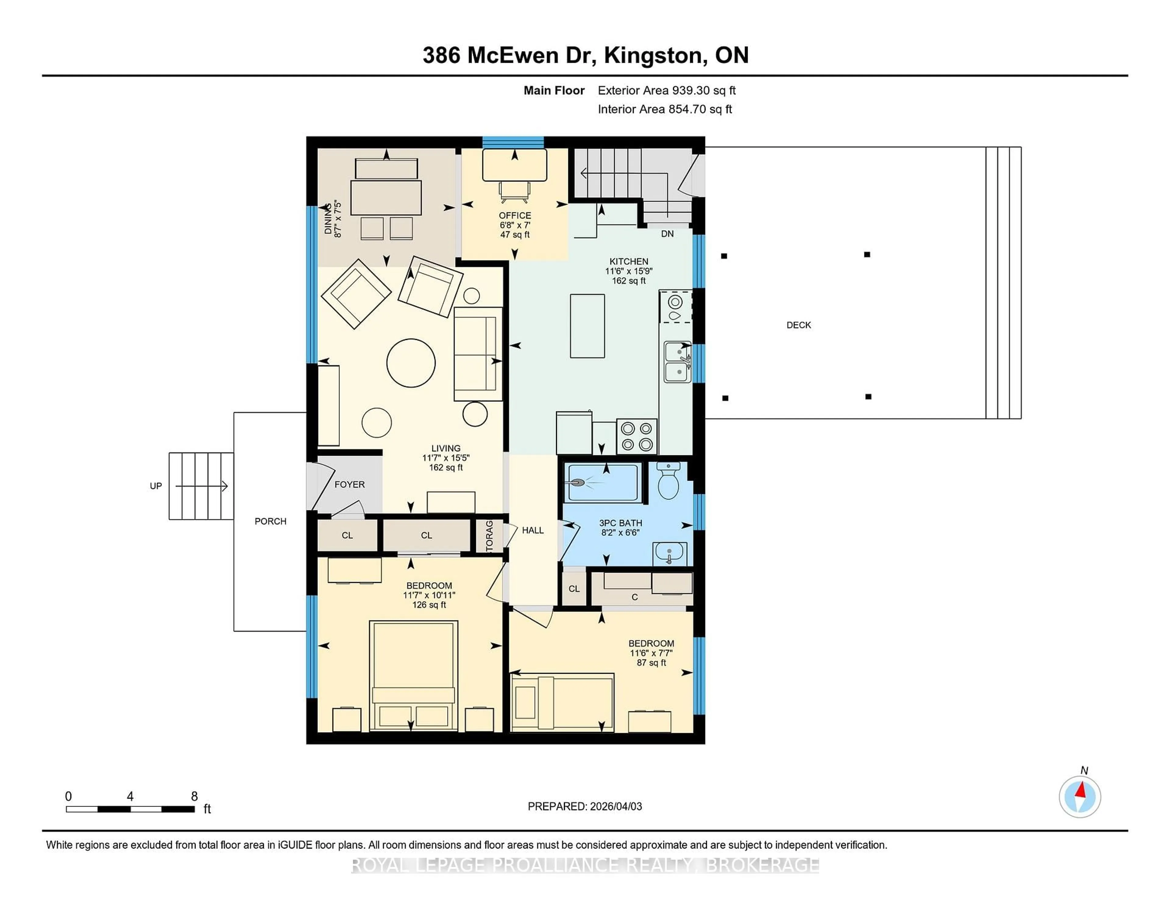 Floor plan for 386 McEwen Dr, Kingston Ontario K7M 3W3
