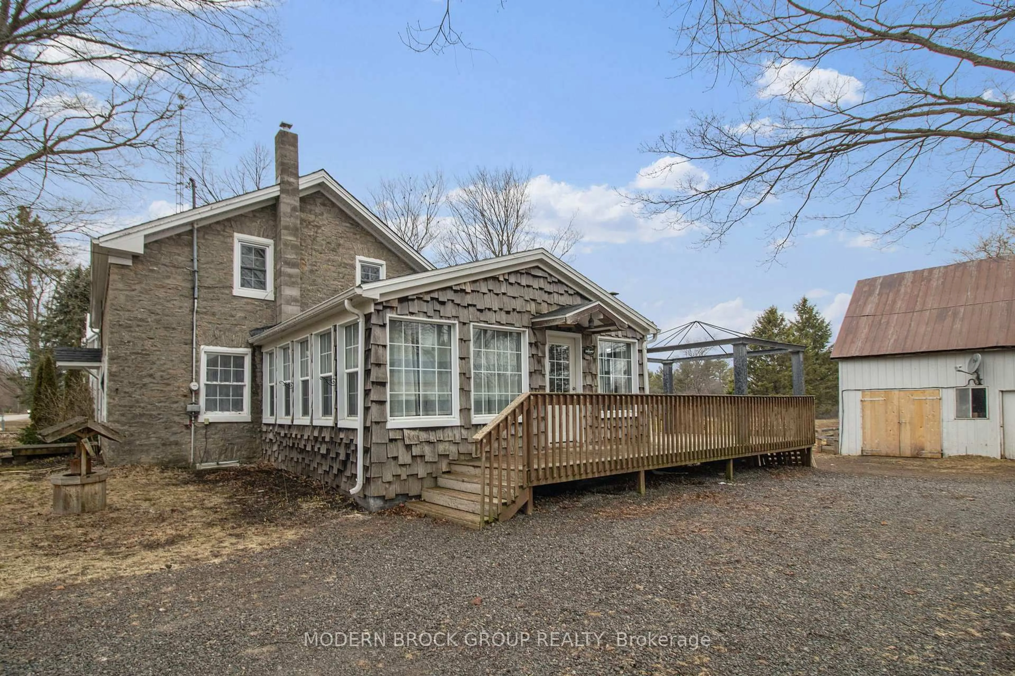 A pic from outside/outdoor area/front of a property/back of a property/a pic from drone, unknown for 9358 Greenbush Rd, Elizabethtown-Kitley Ontario K0E 1A0