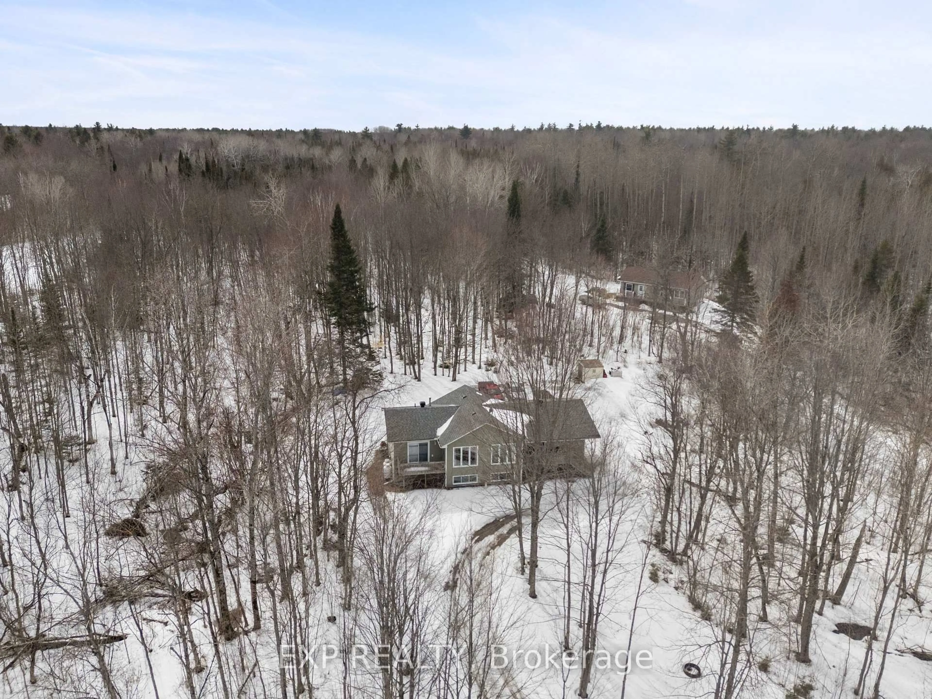 A pic from outside/outdoor area/front of a property/back of a property/a pic from drone, forest/trees view for 317 JIM BARR Rd, Renfrew Ontario K7V 3Z8