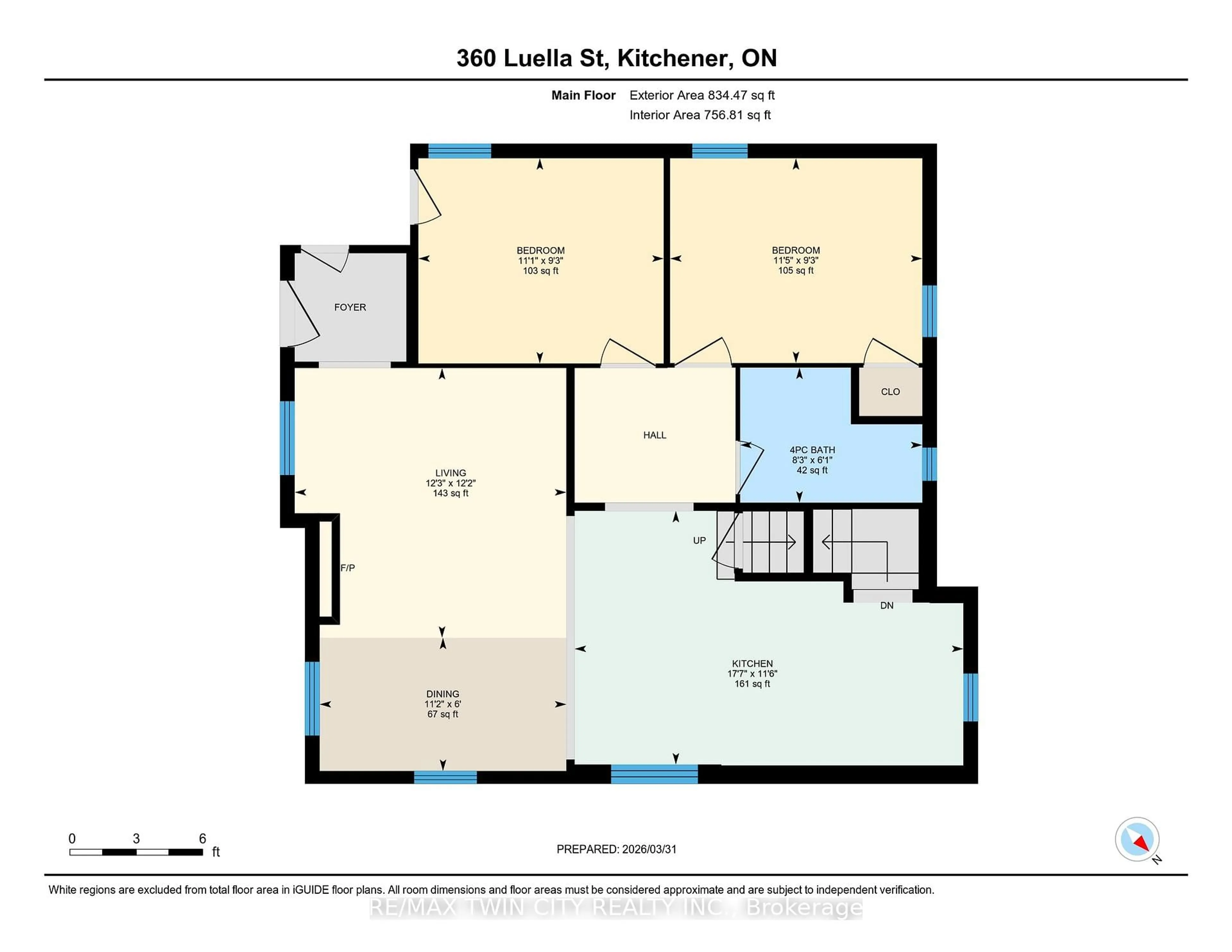 Floor plan for 360 Luella St, Kitchener Ontario N2H 2J4
