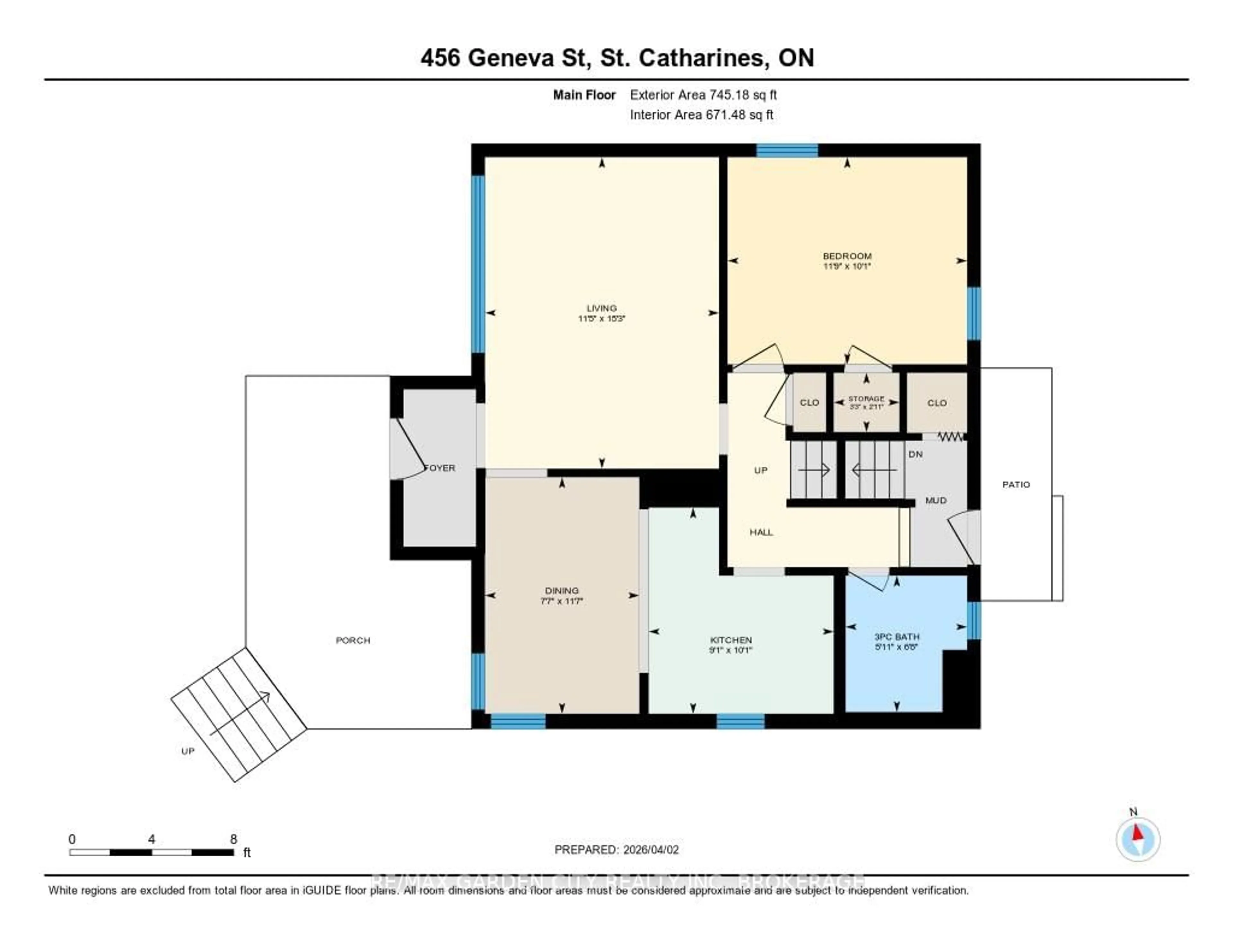 Floor plan for 456 Geneva St, St. Catharines Ontario L2N 2H3