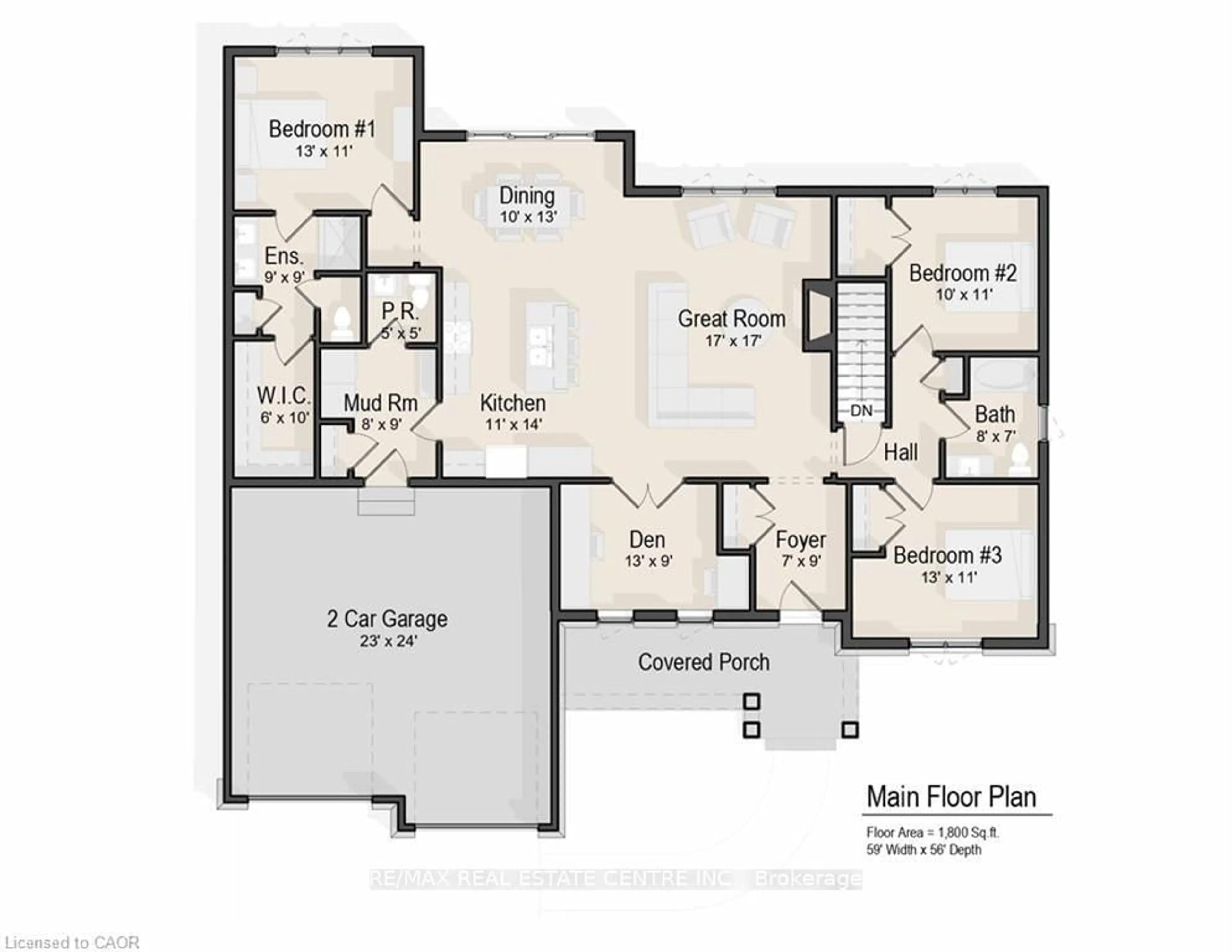 Floor plan for 16 Abingdon Rd #1, West Lincoln Ontario L0R 1E0