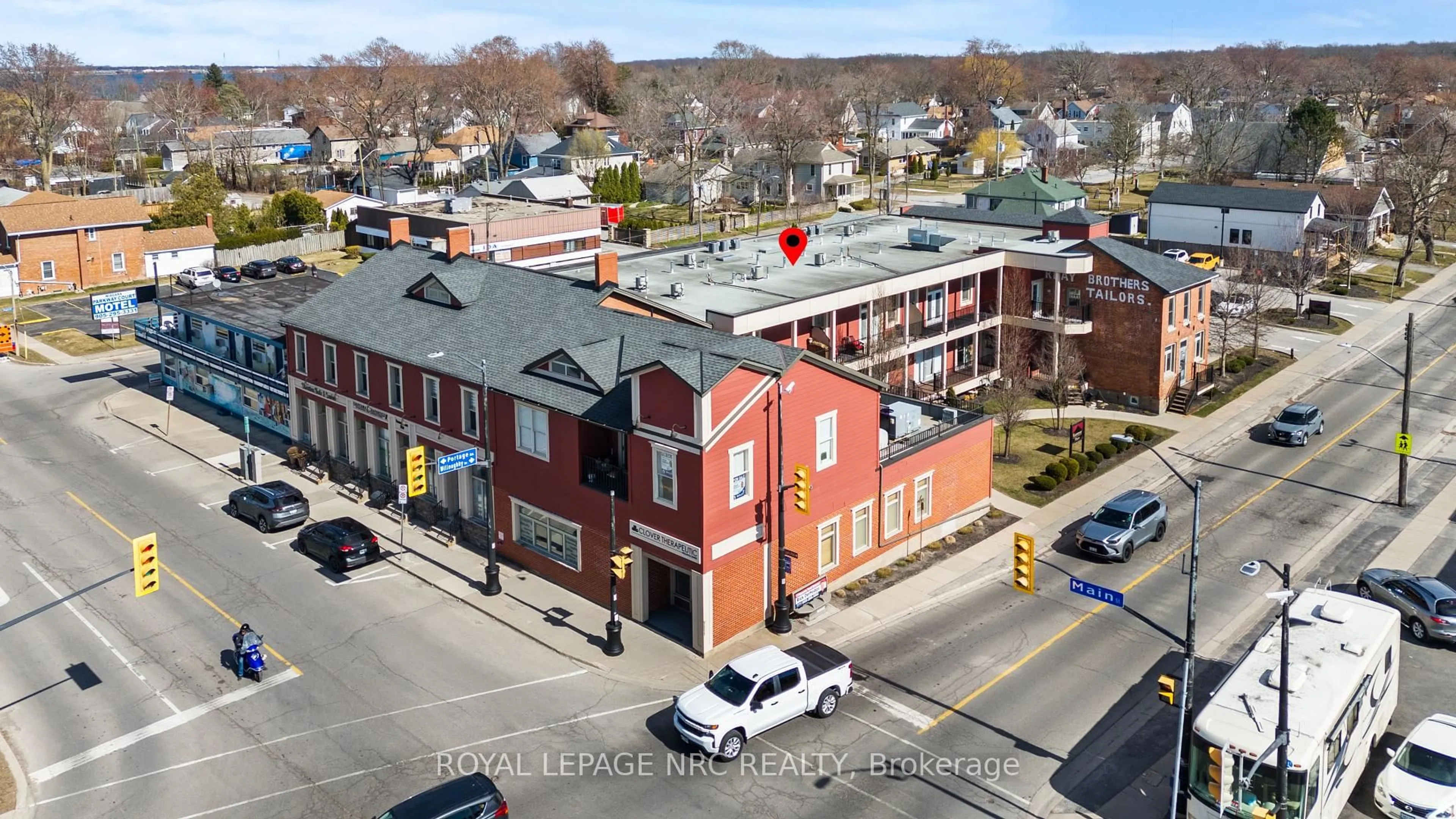 A pic from outside/outdoor area/front of a property/back of a property/a pic from drone, unknown for 3710 Main St #106, Niagara Falls Ontario L2G 6B1