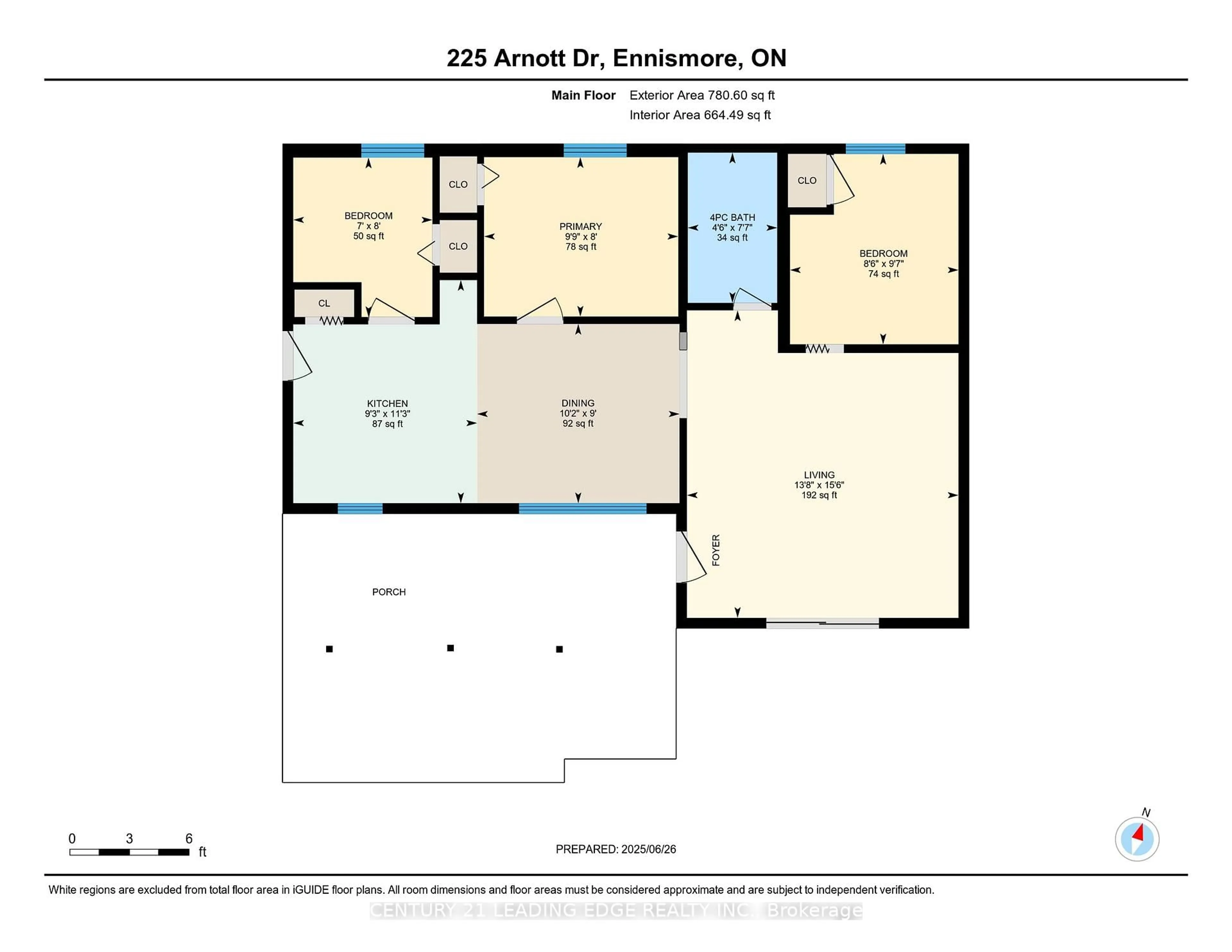 Floor plan for 225 Arnott Dr, Selwyn Ontario K0L 1T0